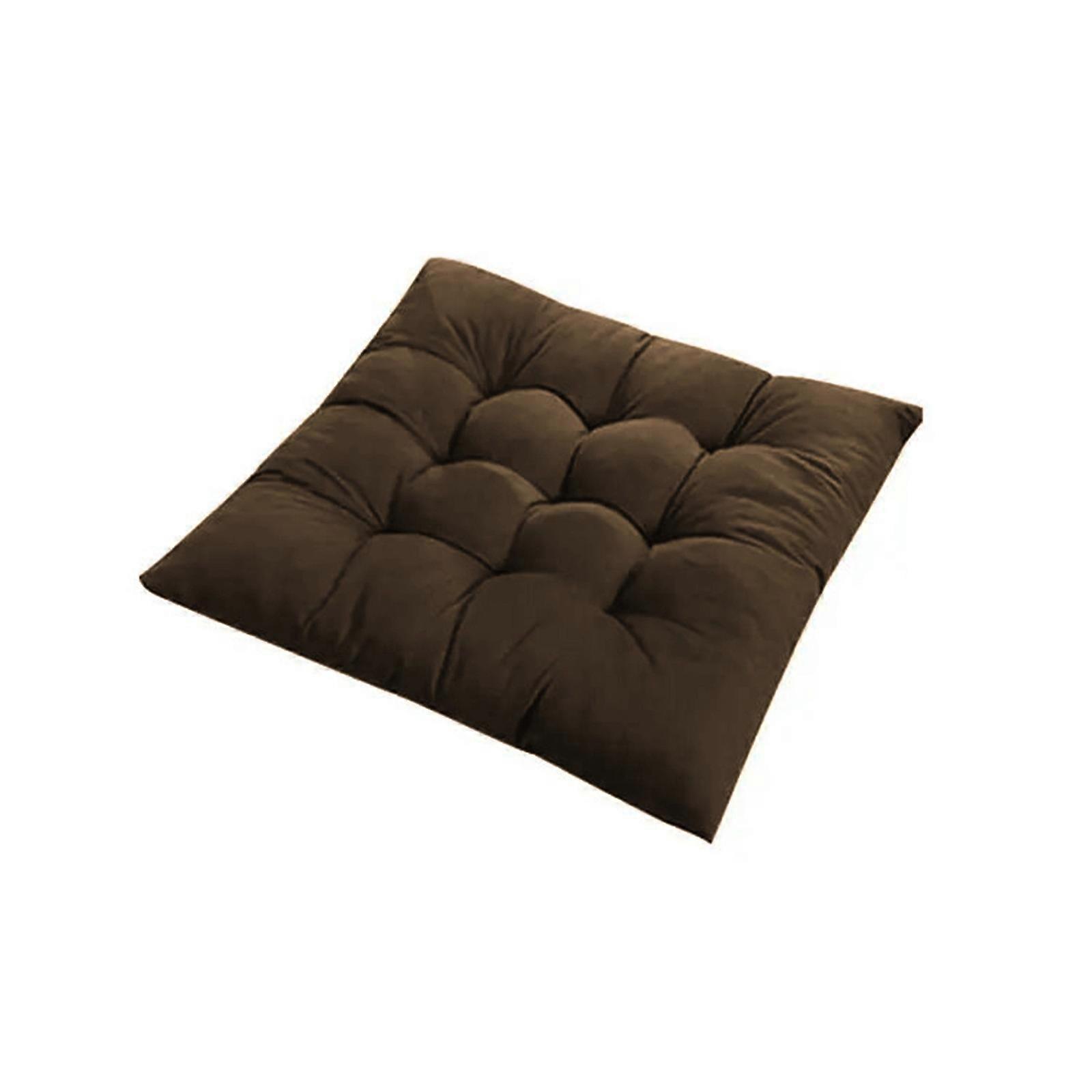 Square 40*40 Chair Cushion With Ties Ultra Soft Warm Floor Cushion For Chair Sofa Car Etc Comfortable Square Seat Cushion