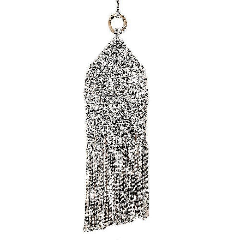 Macrame Wall Holder Cotton Wovening Hanging Pocket Boho Home Decor
