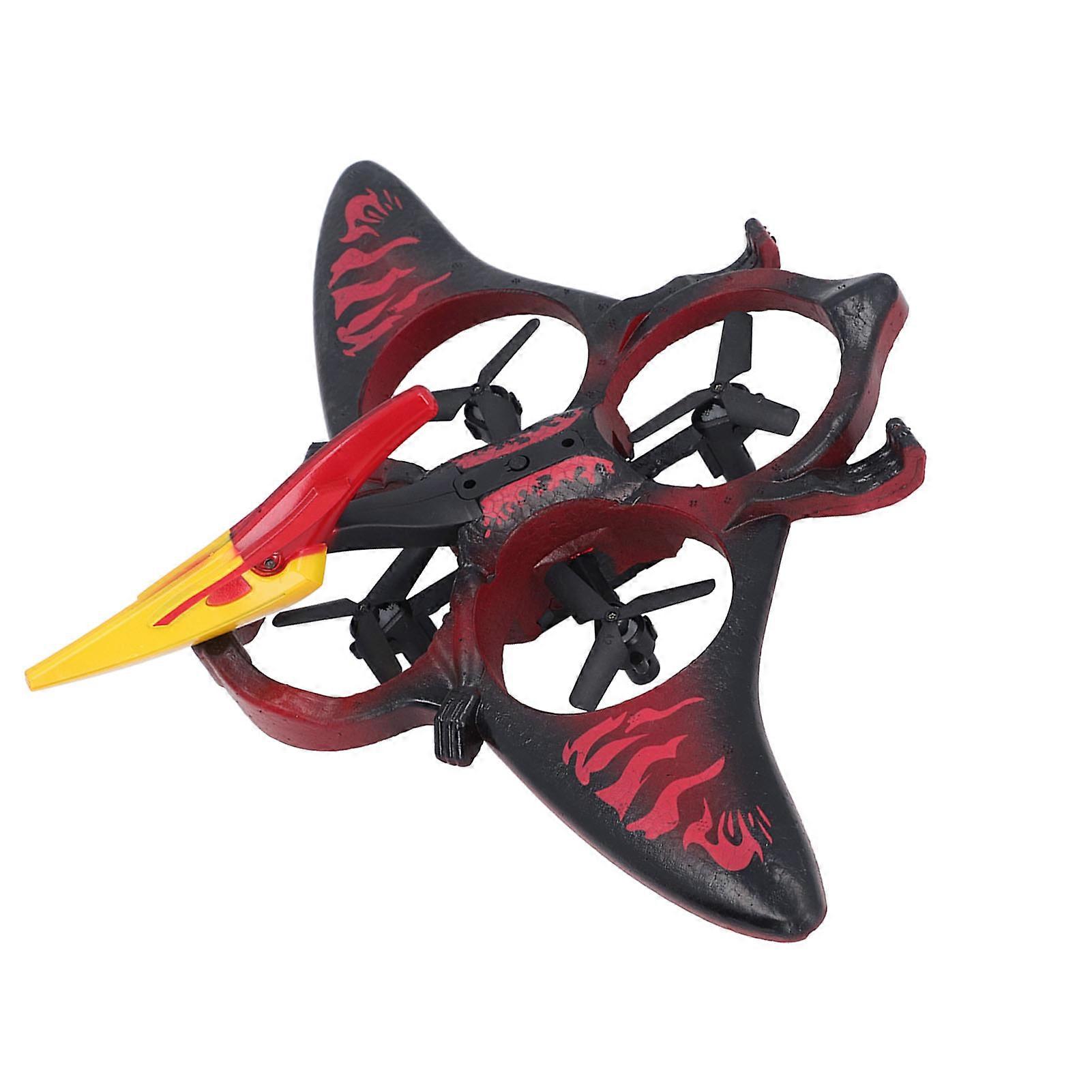 Remote Control Airplane Fighter 2.4GHz 34x26x10cm Red Foam Quadcopter