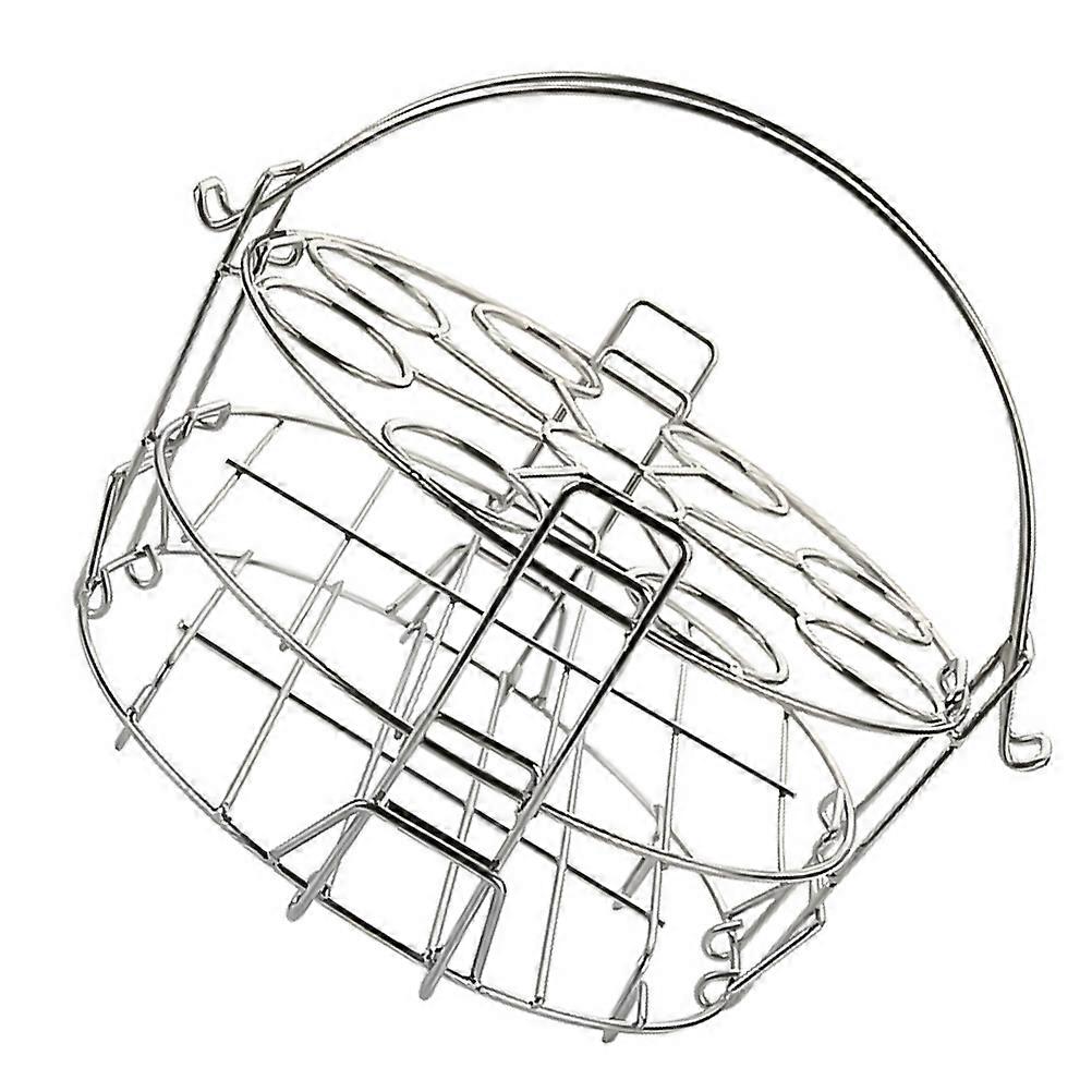 Stainless Steel Egg Steaming Rack with Three Layers for Home Use Portable Handle Easy to Clean 304 Material
