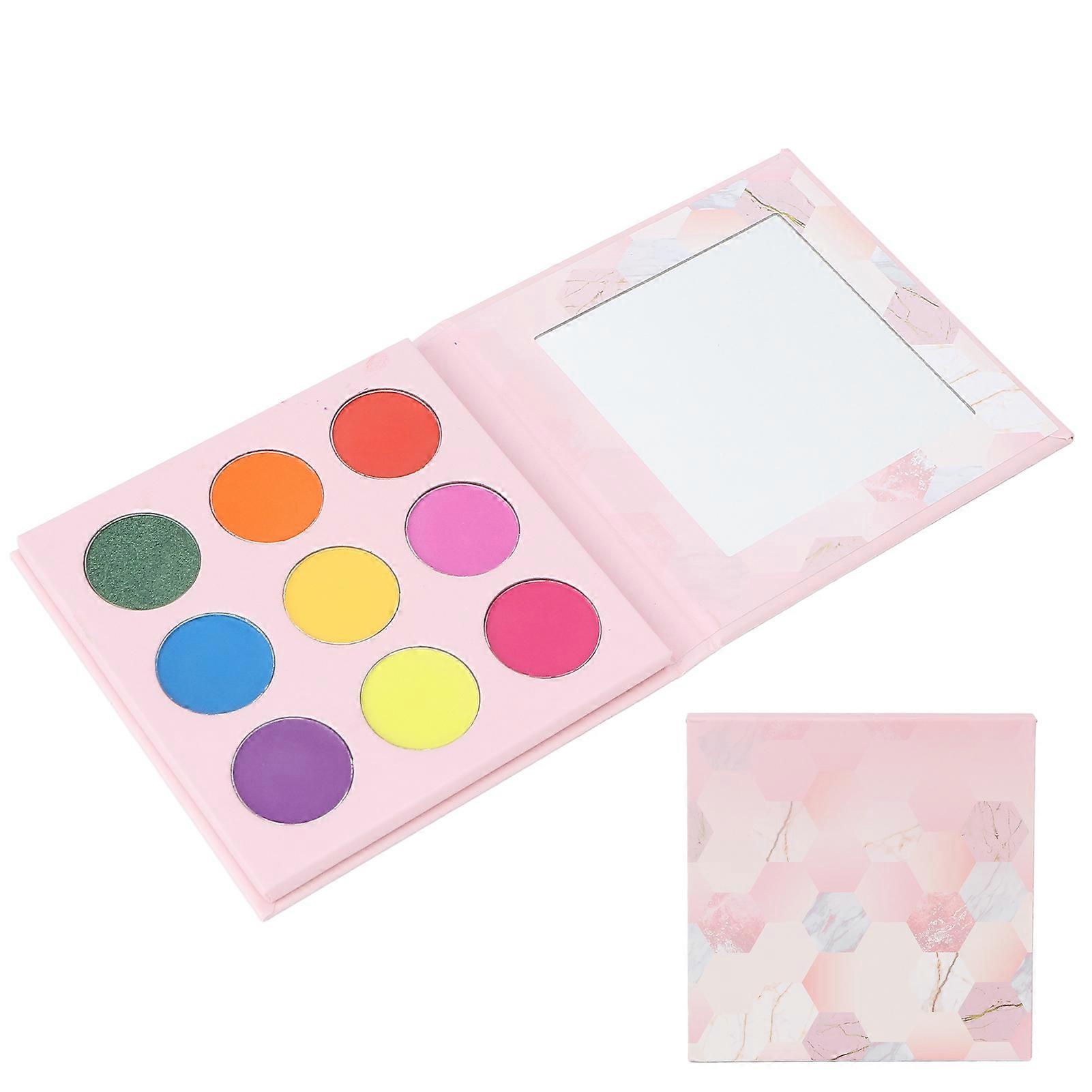 9-Color Portable Eyeshadow Palette 0.2oz Long Lasting Makeup