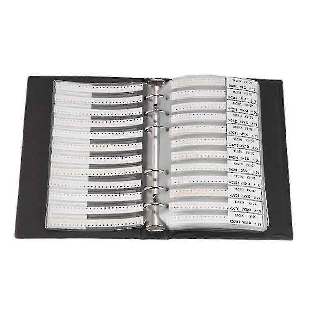 0201 SMD Resistor Sample Book 170Valuesx50Pcs8500Pcs 1% 0Ohm to 1.5M Chip Assorted Kit