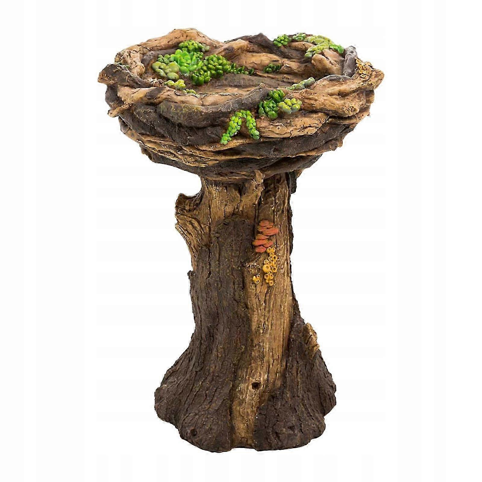 Stable Tree Stump Bird Bath Standing Bath Bowl