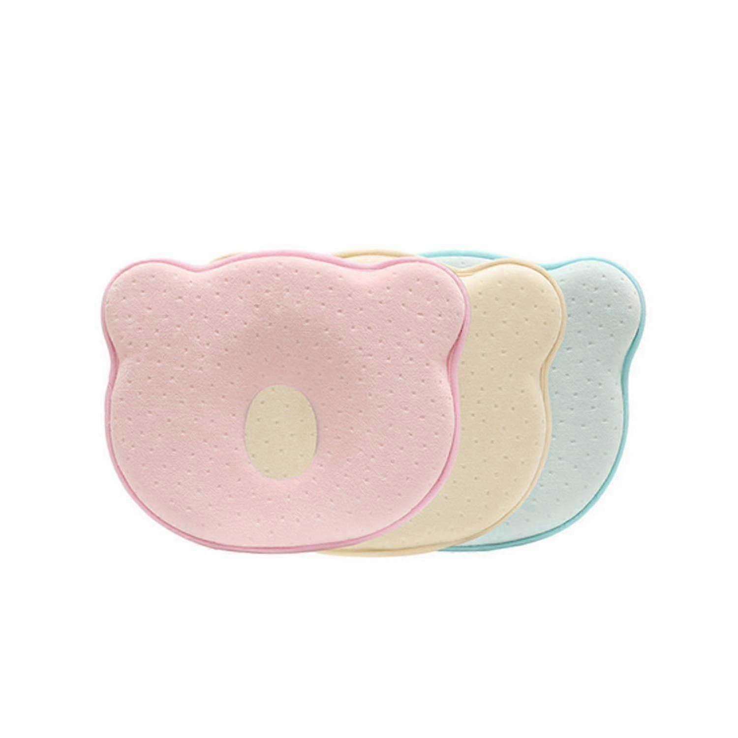 3pcs Newborn Pillow Baby Head Shaping Pillow 3d Memory Foam Infant Pillow Prevent Flat Head Great For 0-12 Months Infant Carseat Stroller