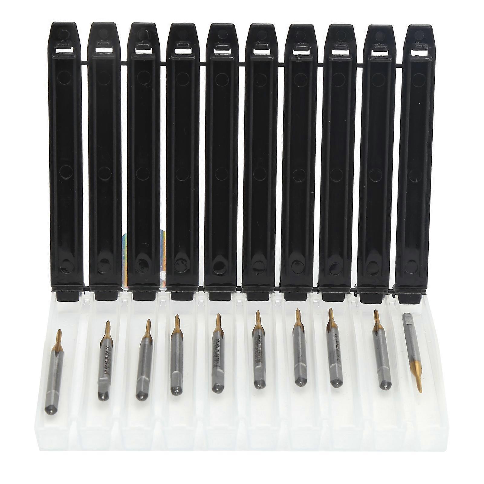 10pcs M1.1x0.25 HSS Screw Tap Coarse Thread Metric Hand Tool