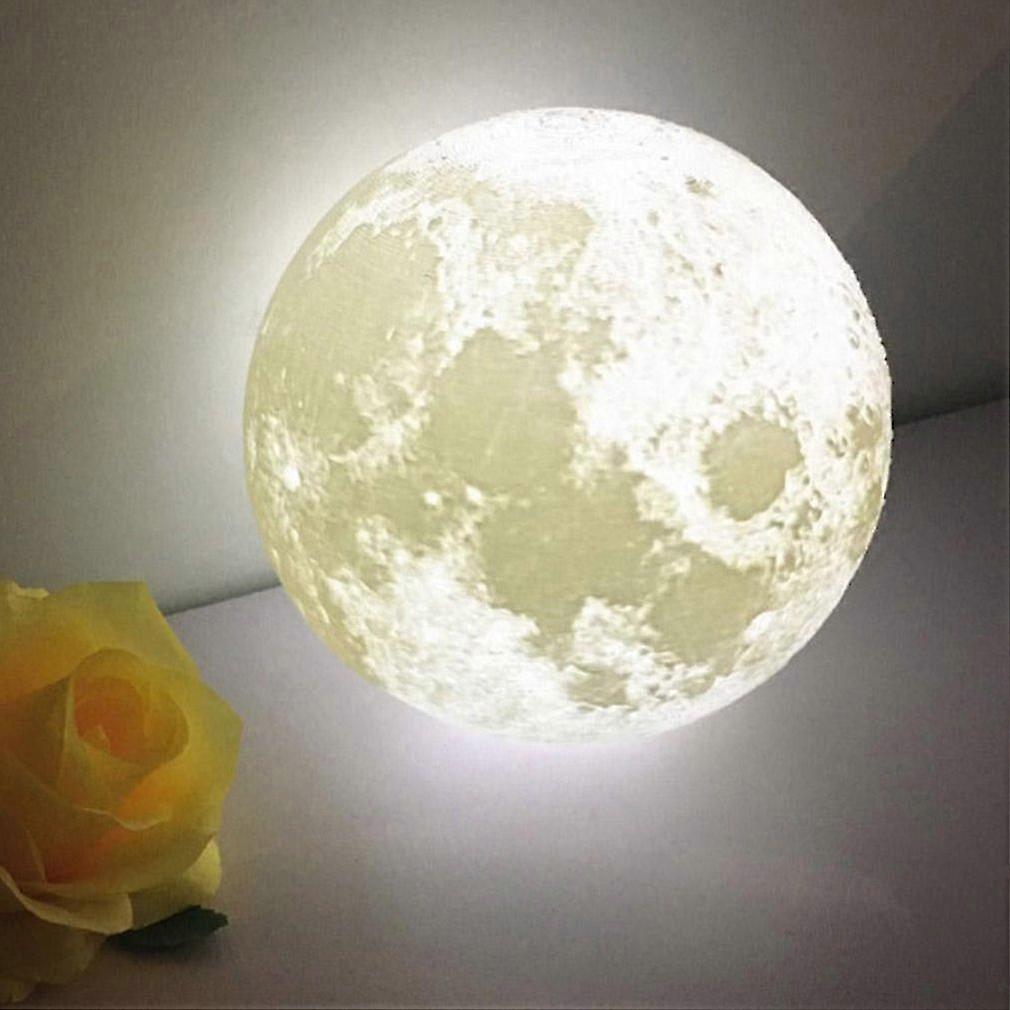 Pla 3d Print Simulation Moon Light Night Light Usb Charging Touch Control