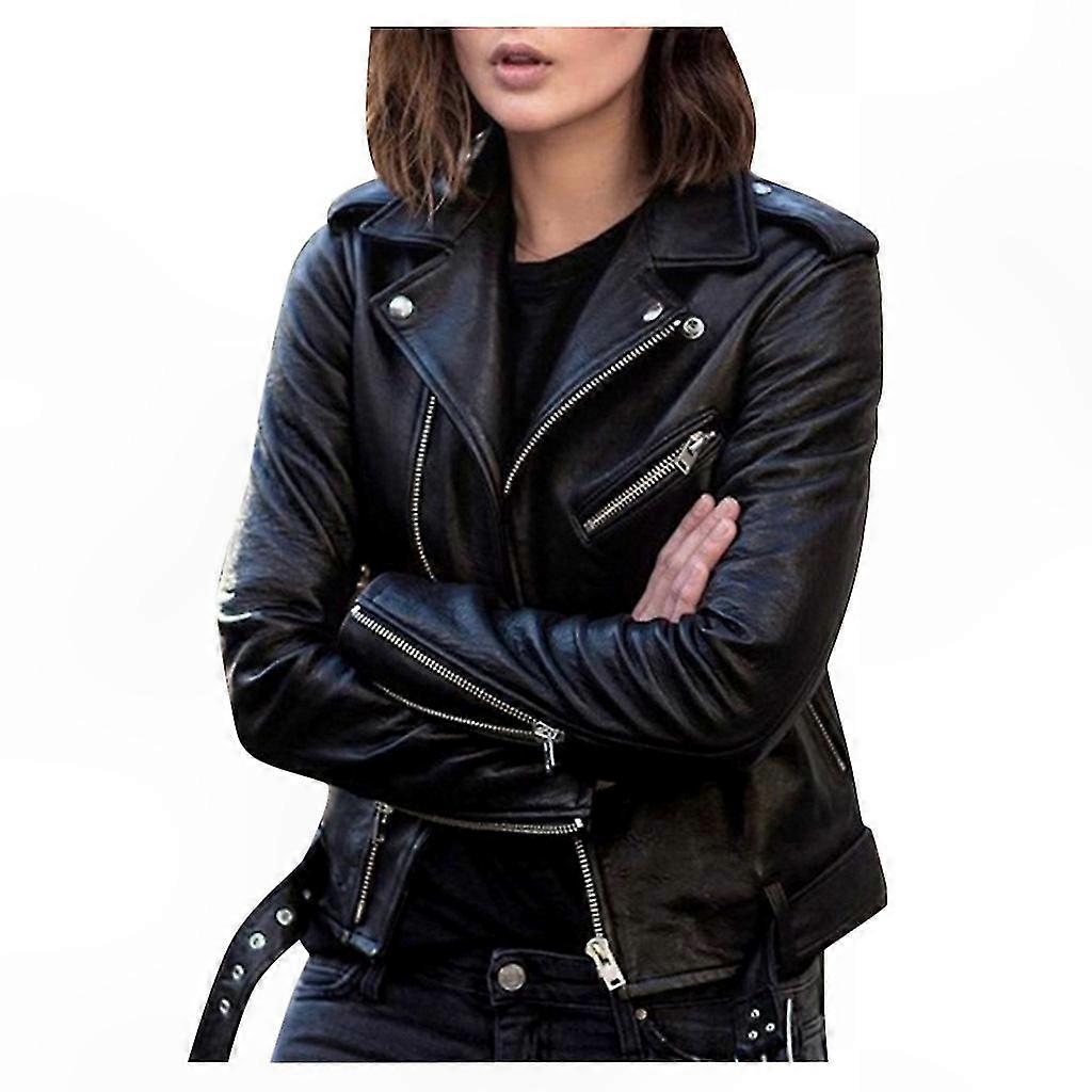 Slim Fit Men's PU Leather Jacket for Spring and Autumn Motorcycle Riding