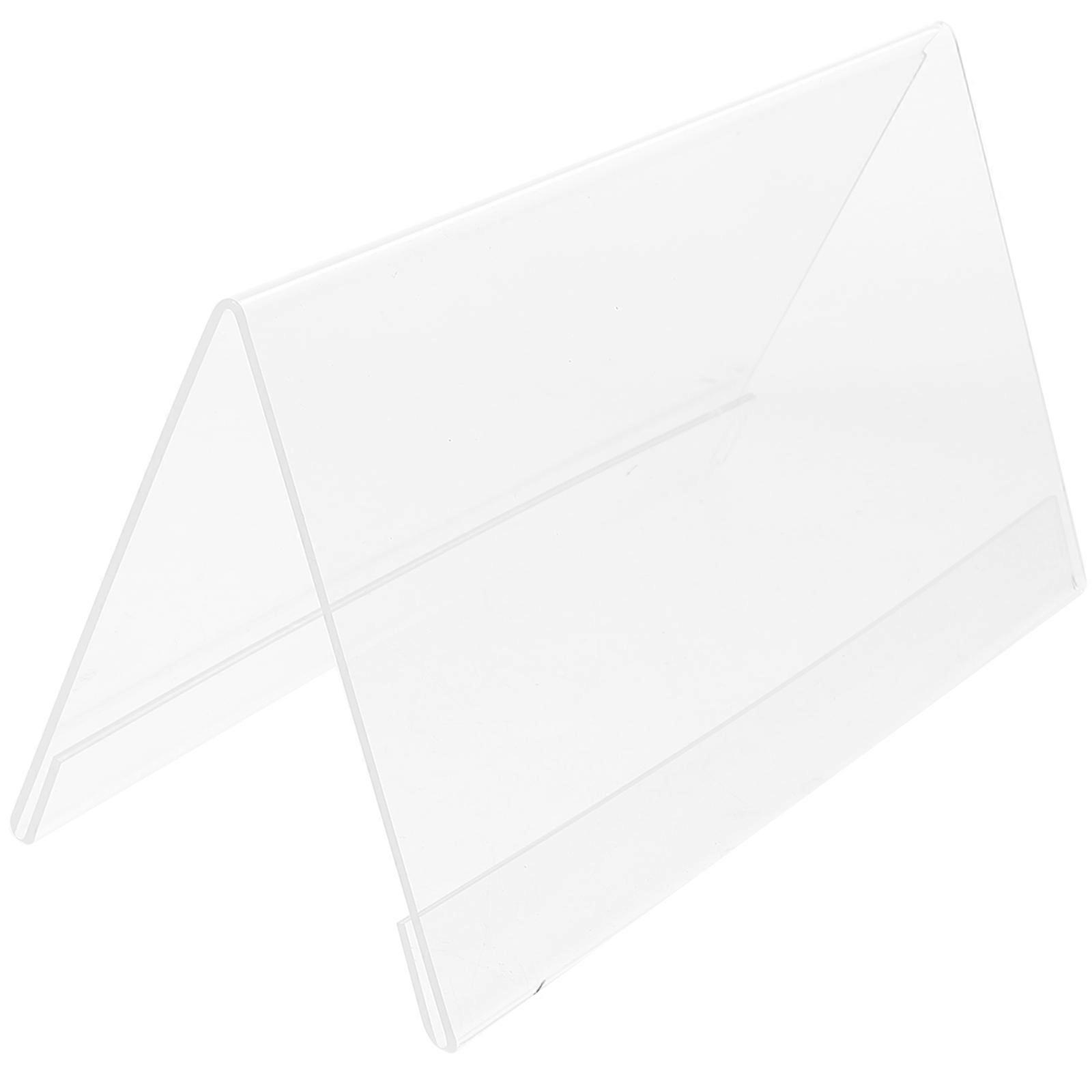Transparent Acrylic Display Stand for Display 4Pcs Vertical Desk Name Plates