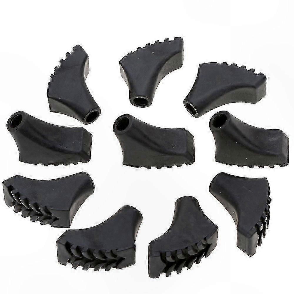 10-Pack Hiking Pole Replacement Tips, Anti-Slip Durable Pads for Trekking Sticks