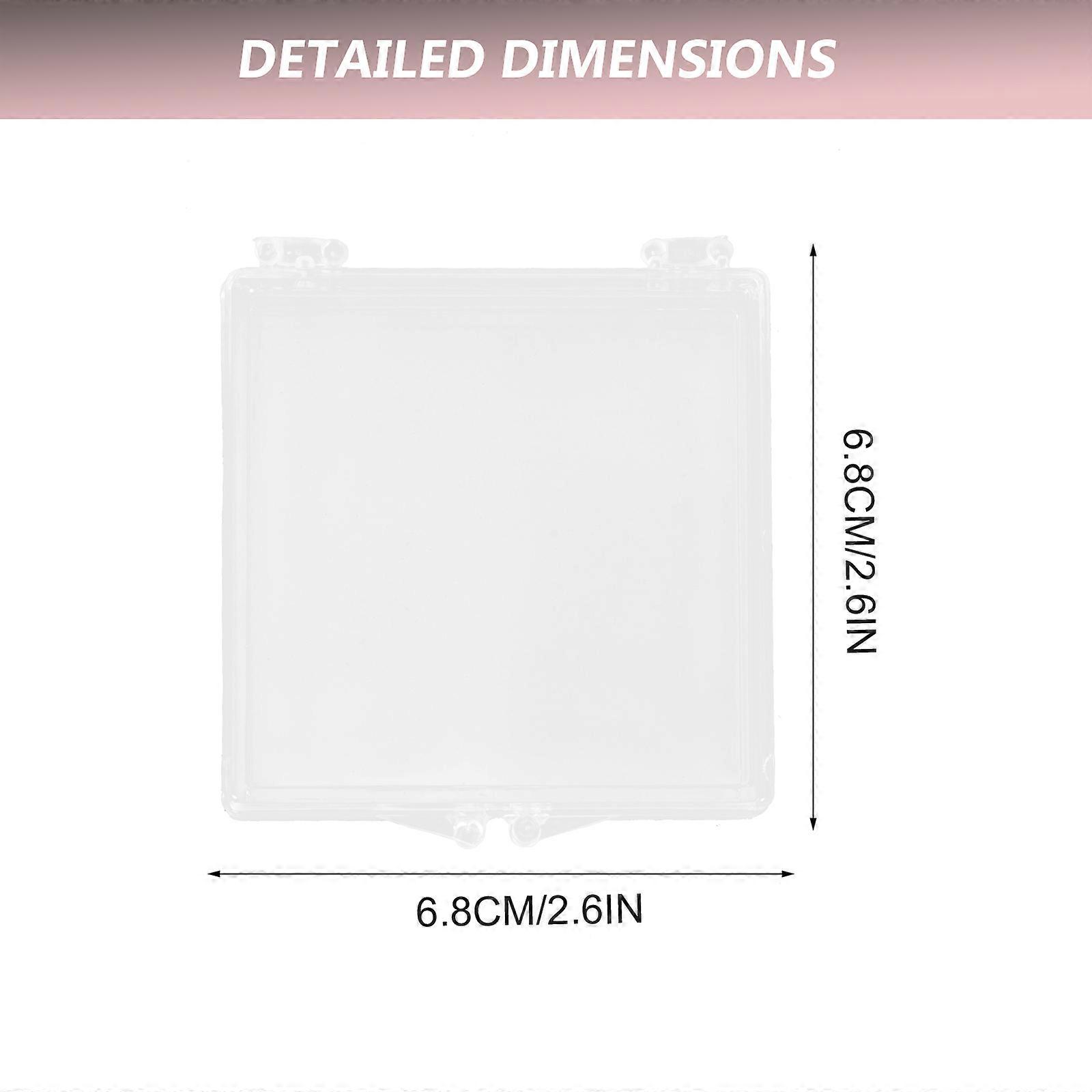 Fake Nail Storage Box for Storage 10Pcs Transparent Organizer Box