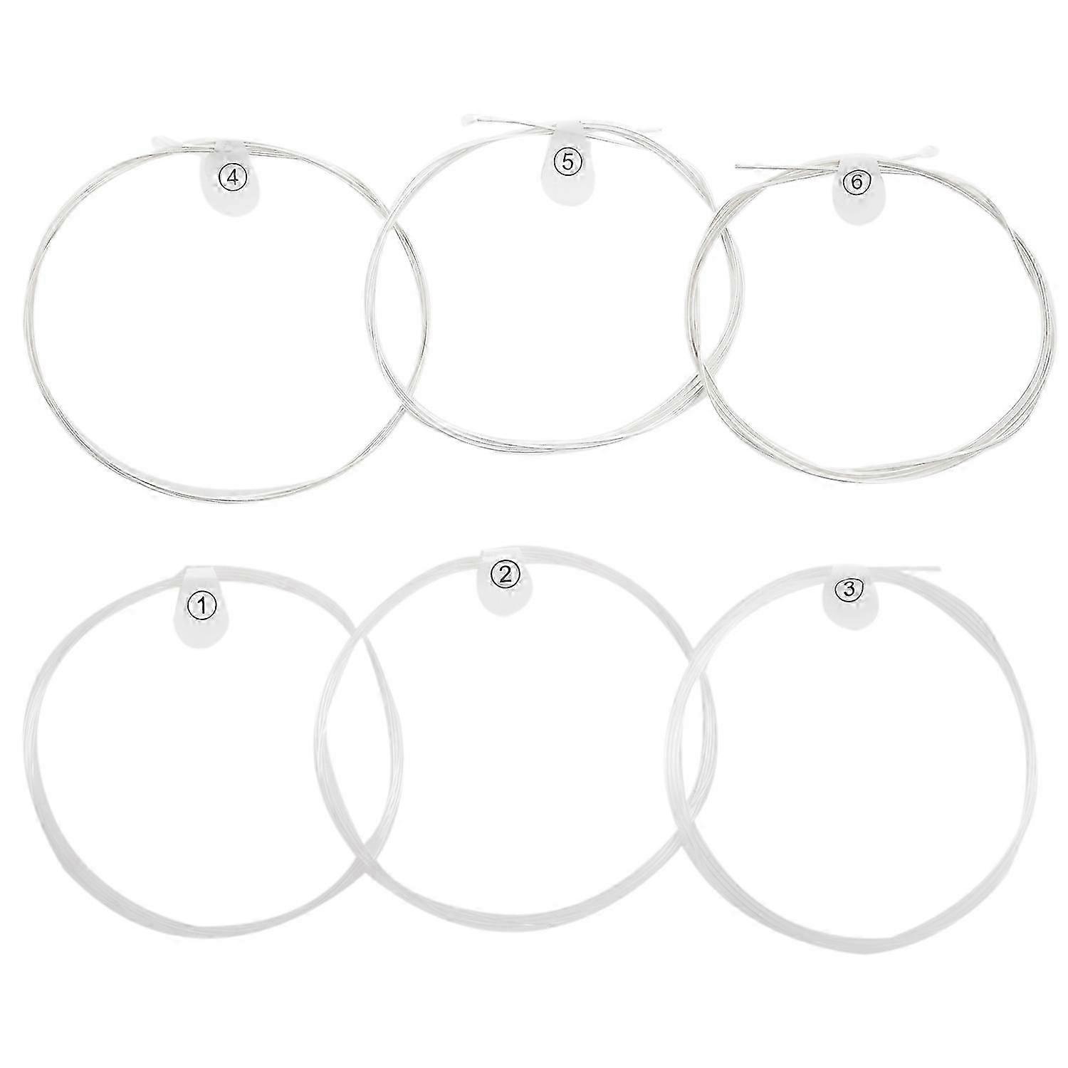 -70 Classical Guitar Strings Nylon Core Silver Plated Copper Wound High Tension