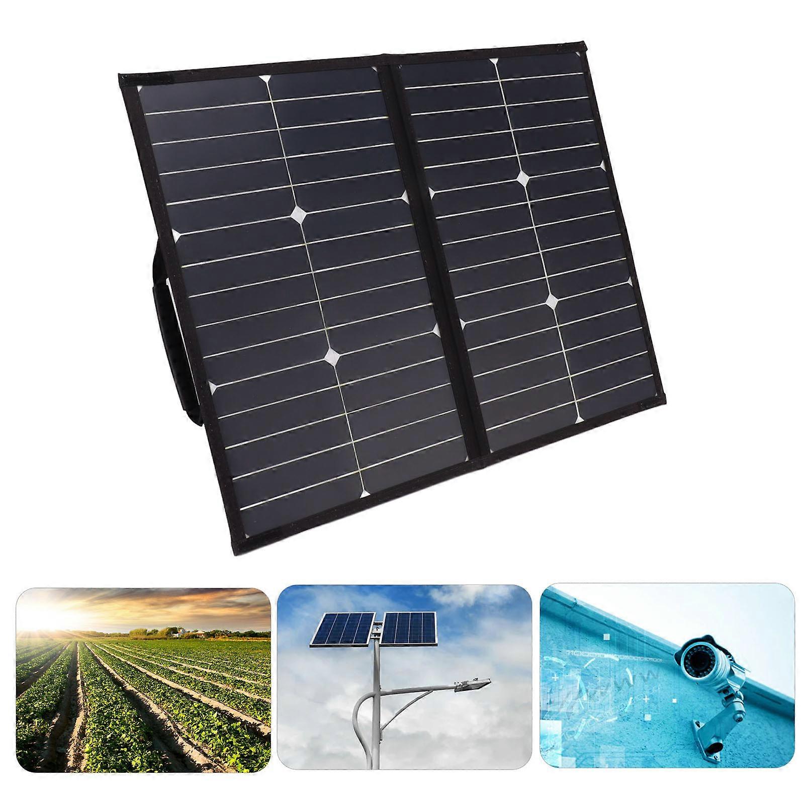 Folding Solar Panel Case 42W 18V 54.9x41.5cm USBx2 DCx1 Type-C