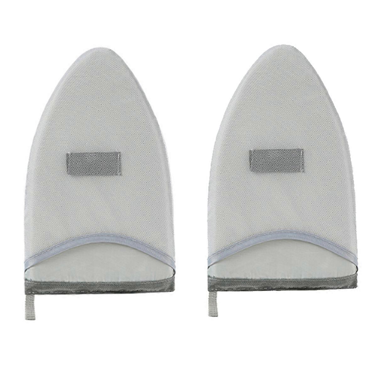 2Pcs Handheld Ironing Board Steamer Mitt with Finger Loop