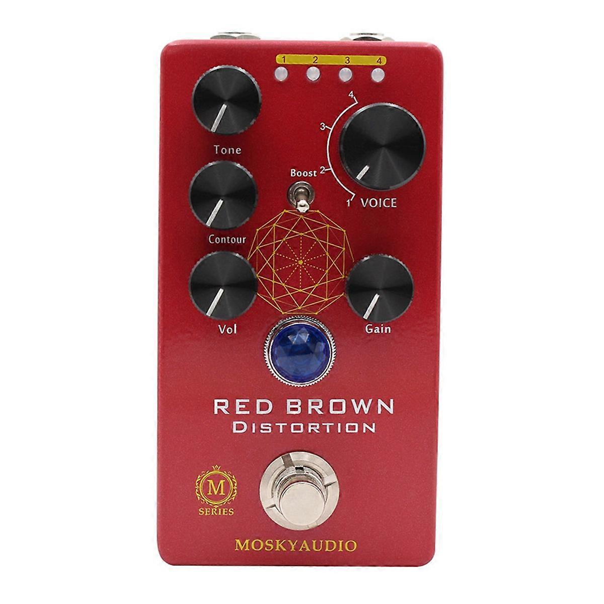  RED BROWN Distortion Guitar Effect Pedal Distortion Pedal