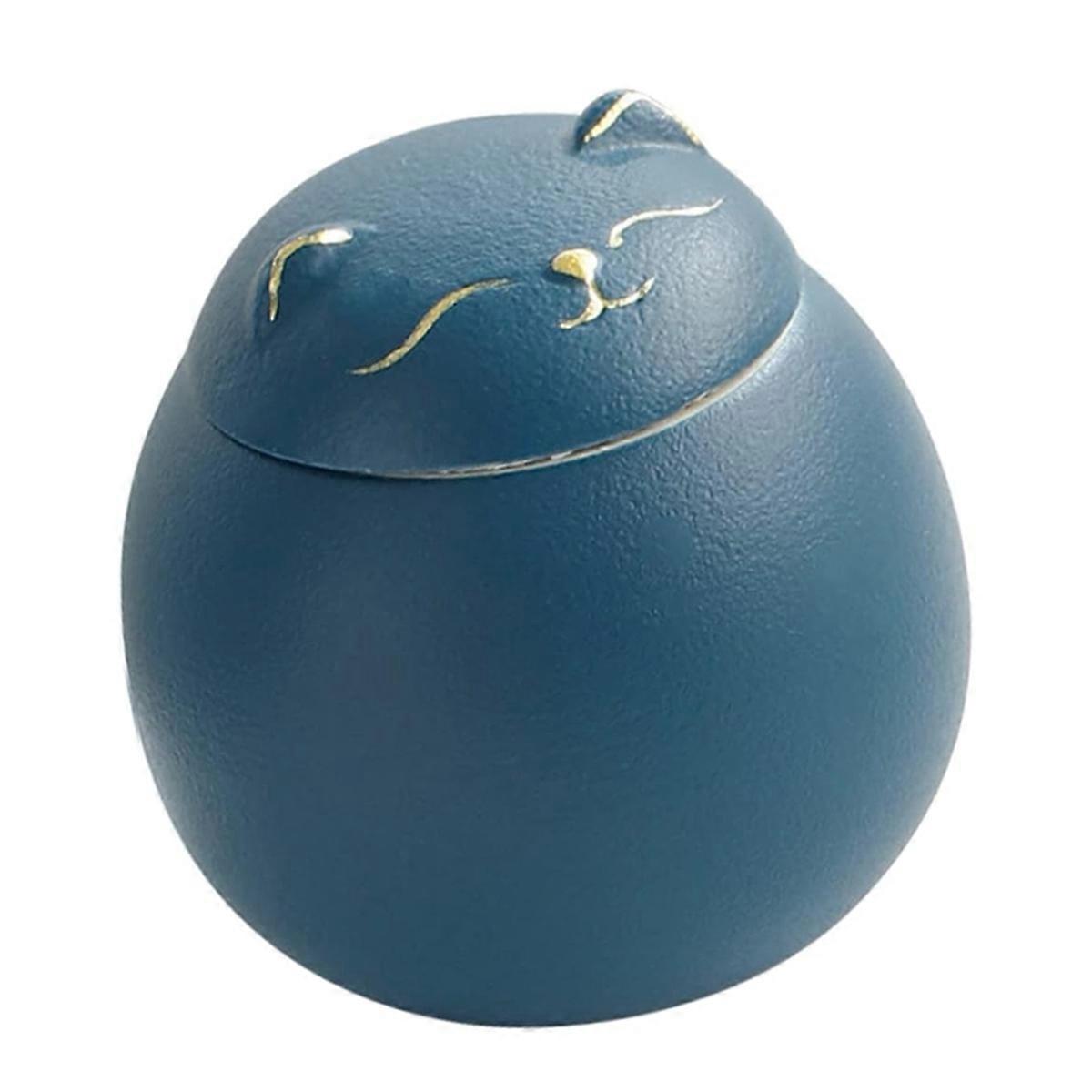 Ceramic Airtight Jar Tea Storage Jar Cat Shape Storage D