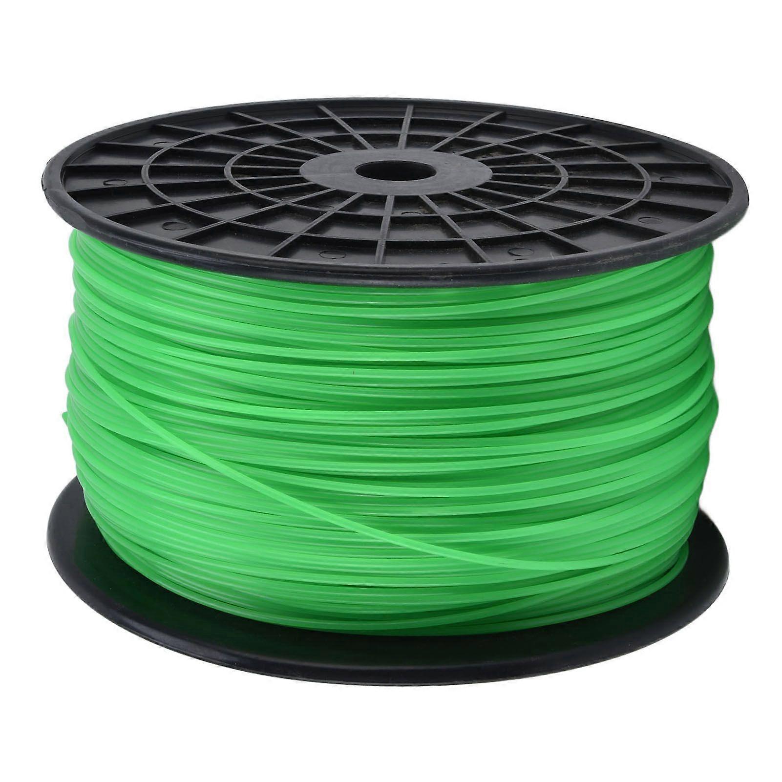 2mm String Trimmer Line Round Grass Trimmer Line Green Lawn Mower Line for Husqvarna 372m / 1220.5ft