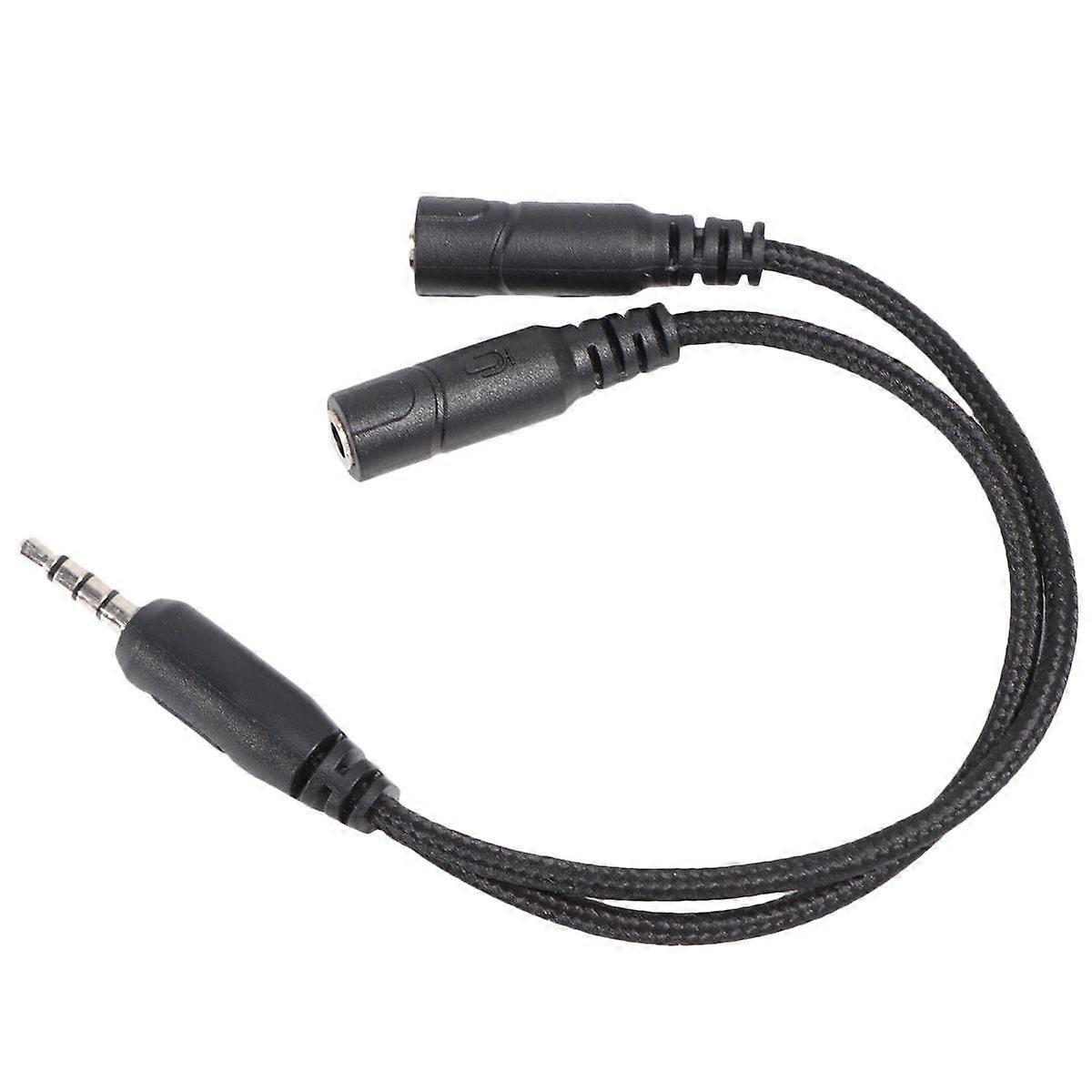 Headphone and Microphone Splitter 2 in 1 Cable for Pc Use