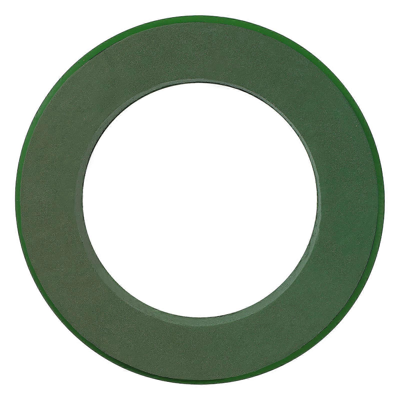 Wreath Ring Small Flower Foam Ring for Decoration 4Pcs Green