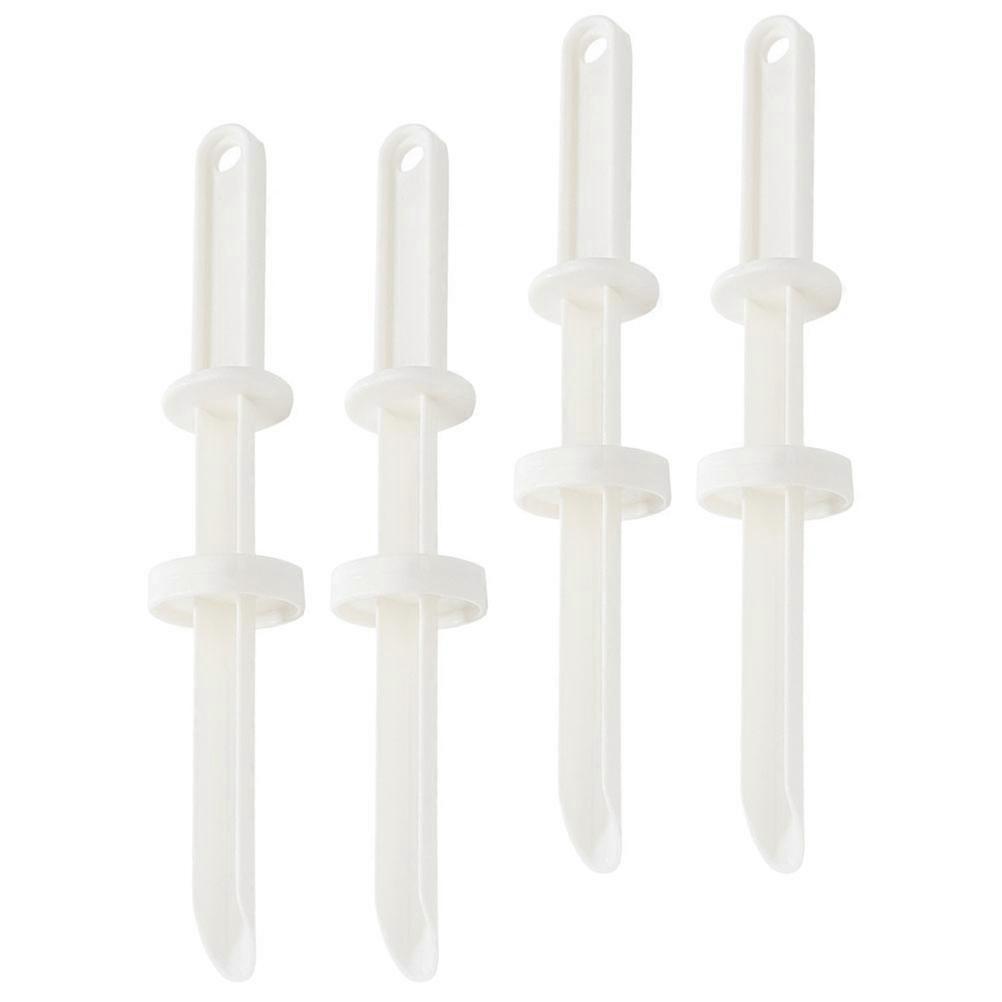 Injecting Flavorings Food Injector 4Pcs Kitchen Use For Home Cooks White PP Safe Stuffing Tool