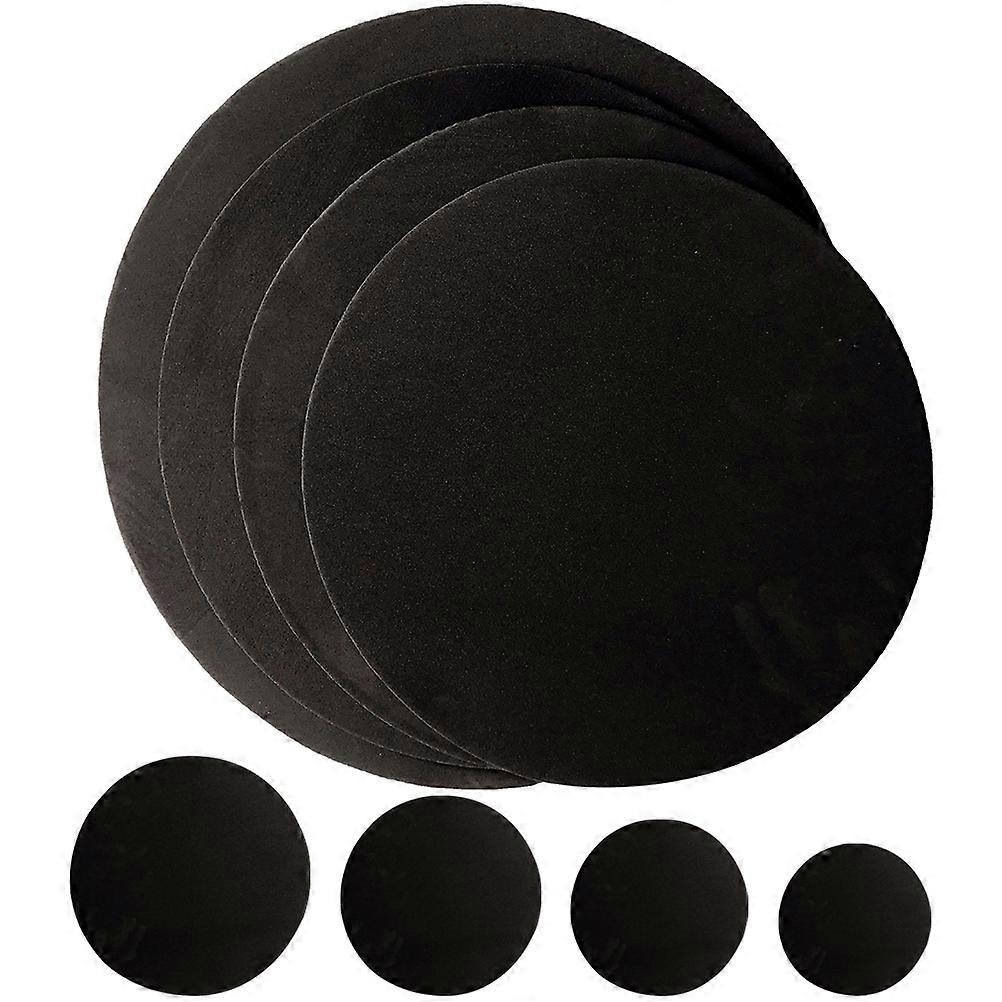 Drum Mute Pads 32 Pcs Tone Control Snare Drum Perfect For Indoor Use Designed For Musicians And Drummers With Black Round Shape