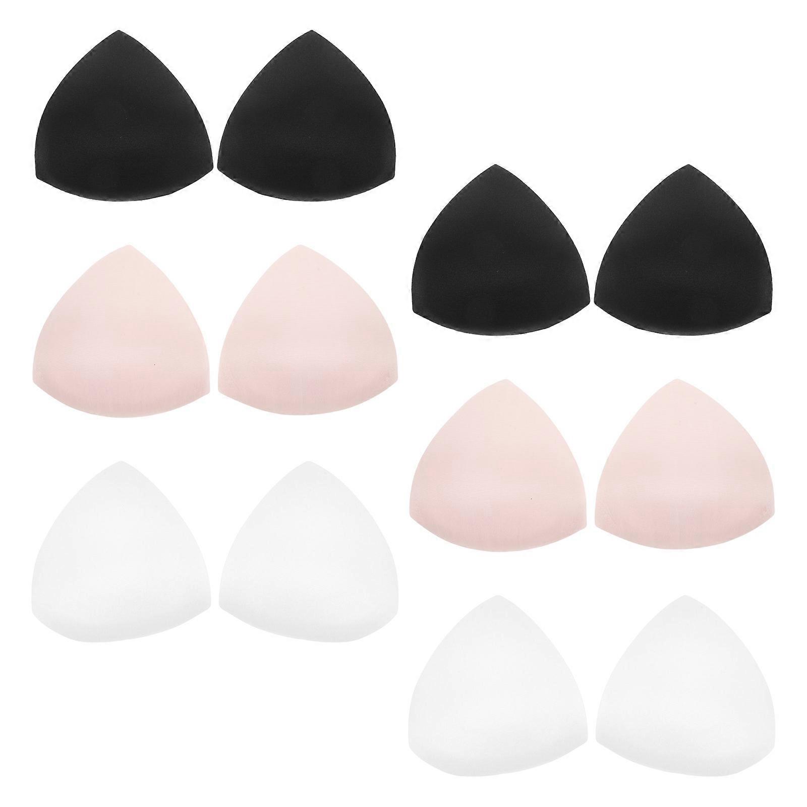 Triangle Bra Pads for Women Removable Bra Inserts 30Pairs Soft and Lightweight