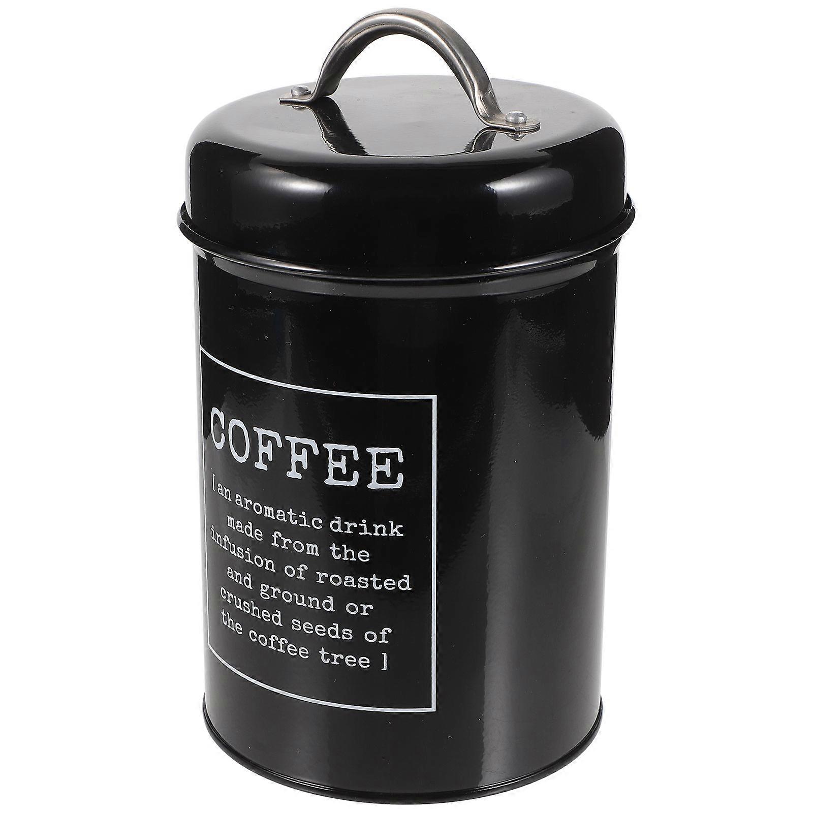 2Pcs Cylindrical Metal Storage Canisters For Home Kitchen Use Ideal For Coffee Tea And Sugar With Airtight Seal