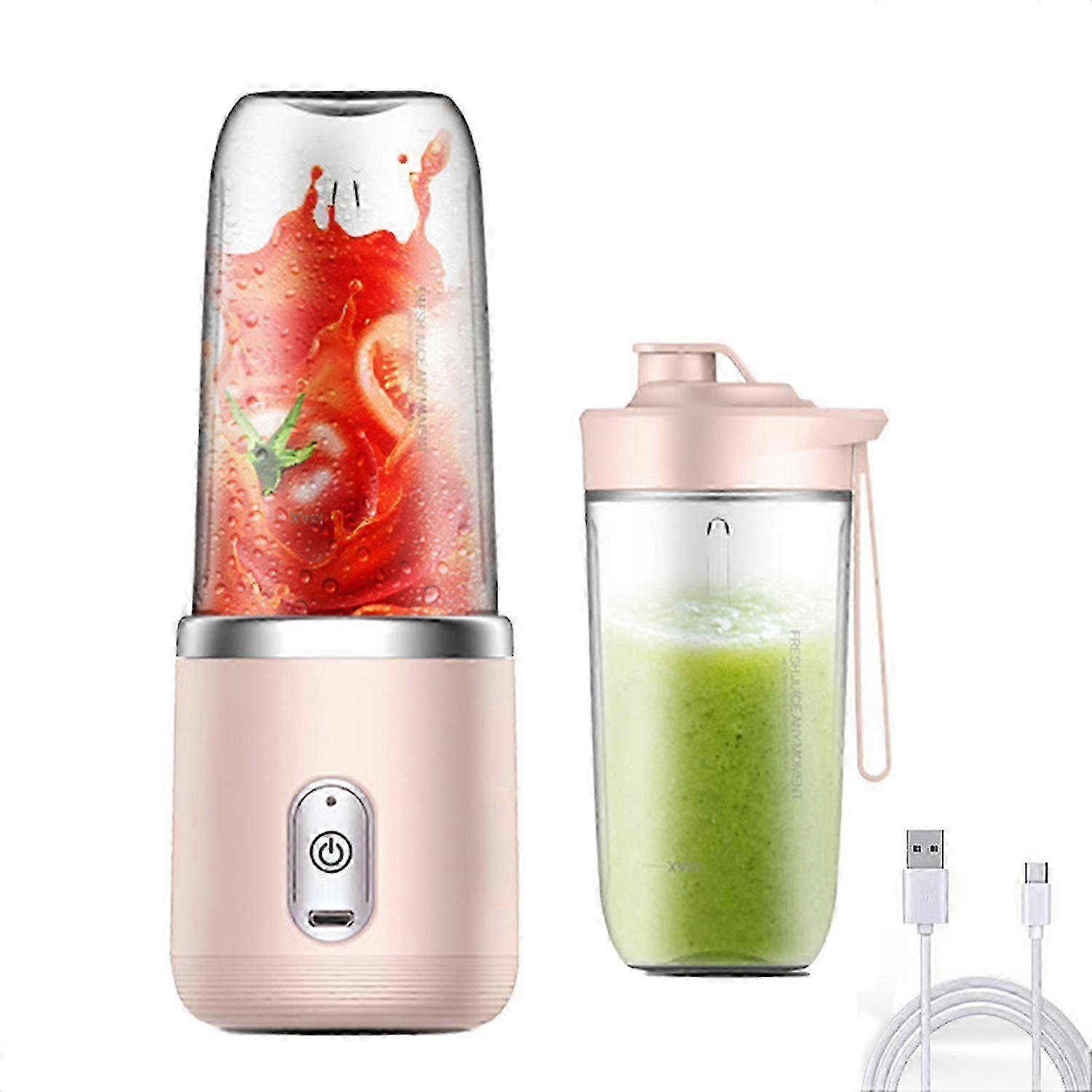 Travel Portable Juicer Blender With 6 Blades 400ml Milk Shakes Smoothies Blender 2025