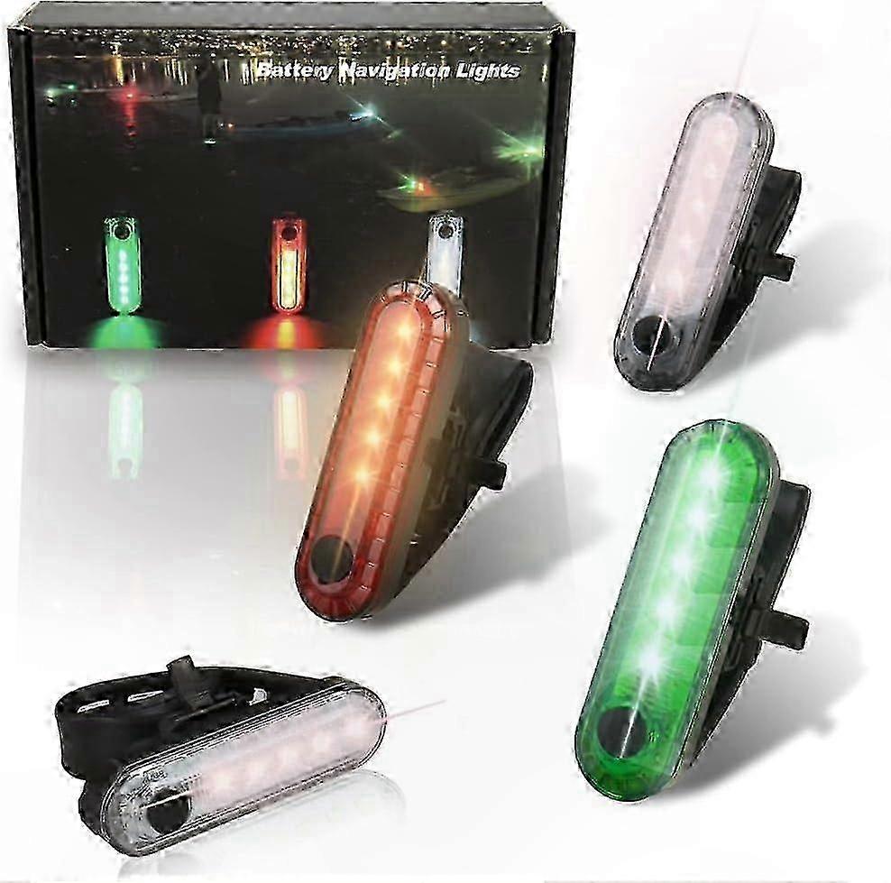 Waterproof Battery-Powered Navigation Lights for Kayaks and Paddle Boards, Night Kayaking Stern Light Solution
