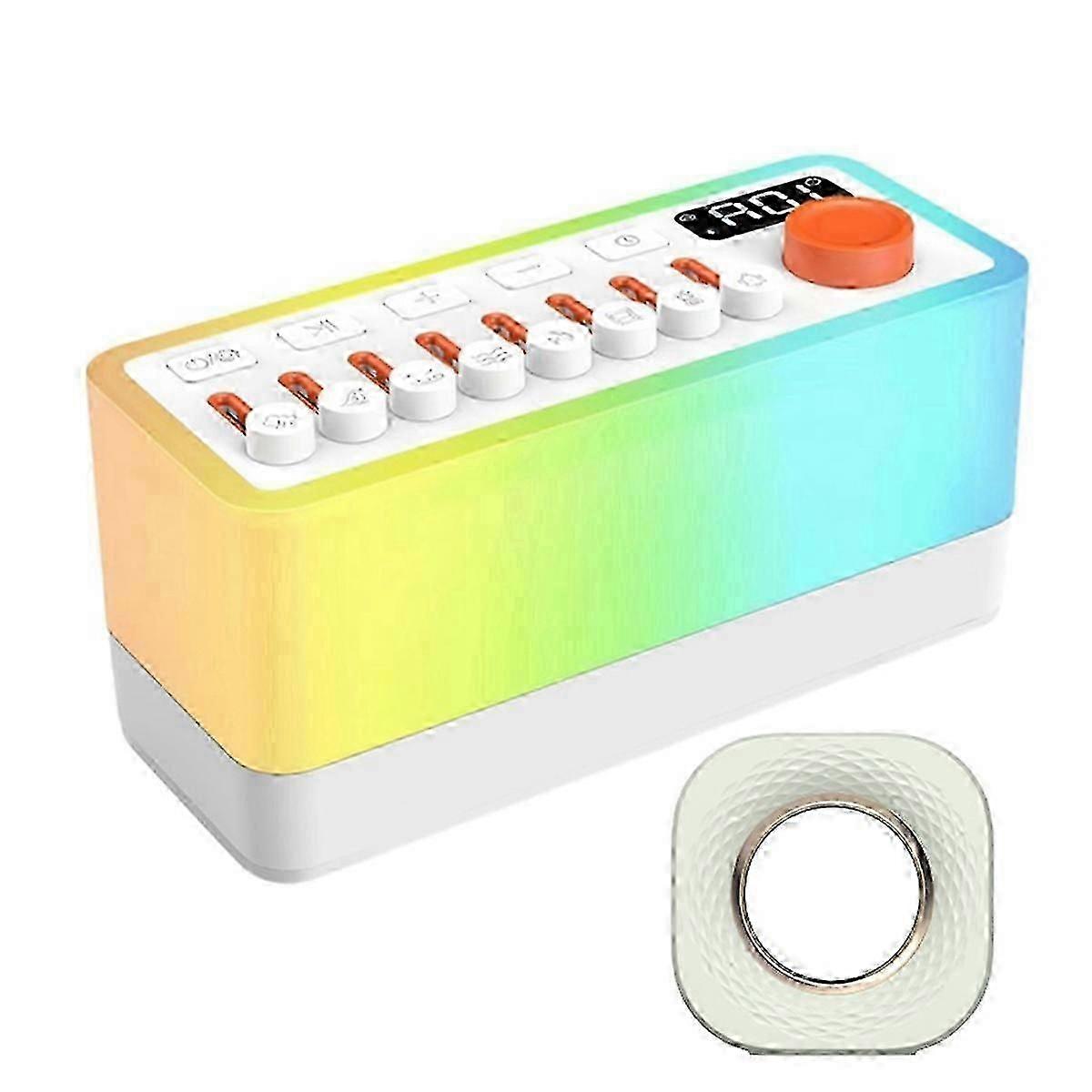 Portable Bluetooth Speaker with 8 White Noise Sounds, Night Lights, and Aromatherapy myi