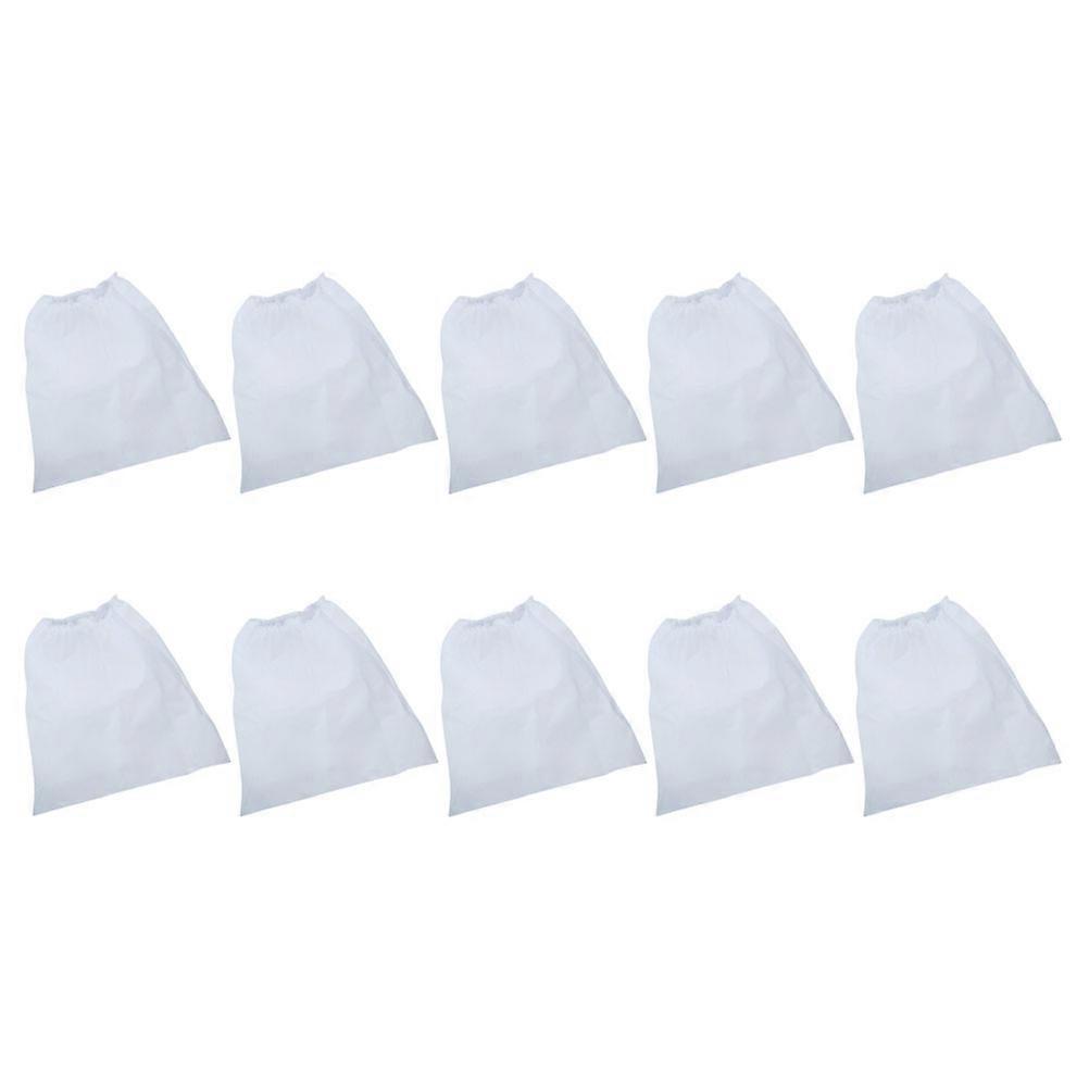 Nail Cleaner Accessory White Vacuum Cleaner Pouch for Storage 40Pcs