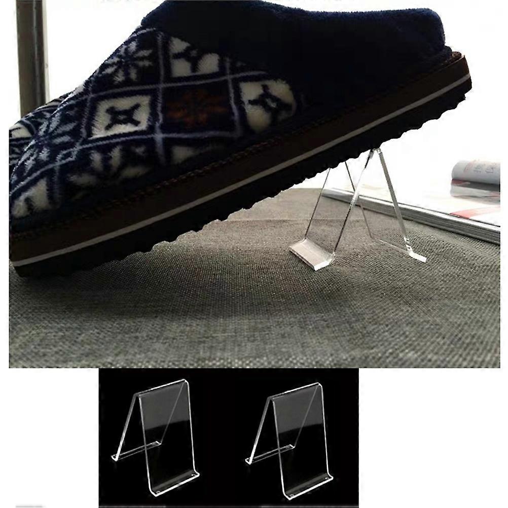 A-Type Shoe Rack Shoe Bracket Holder for Storage Use 4Pcs Plastic Transparent