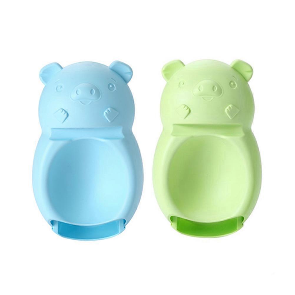 Double Dish Storage Box Snacks Container for Storage 1Pcs Green PP