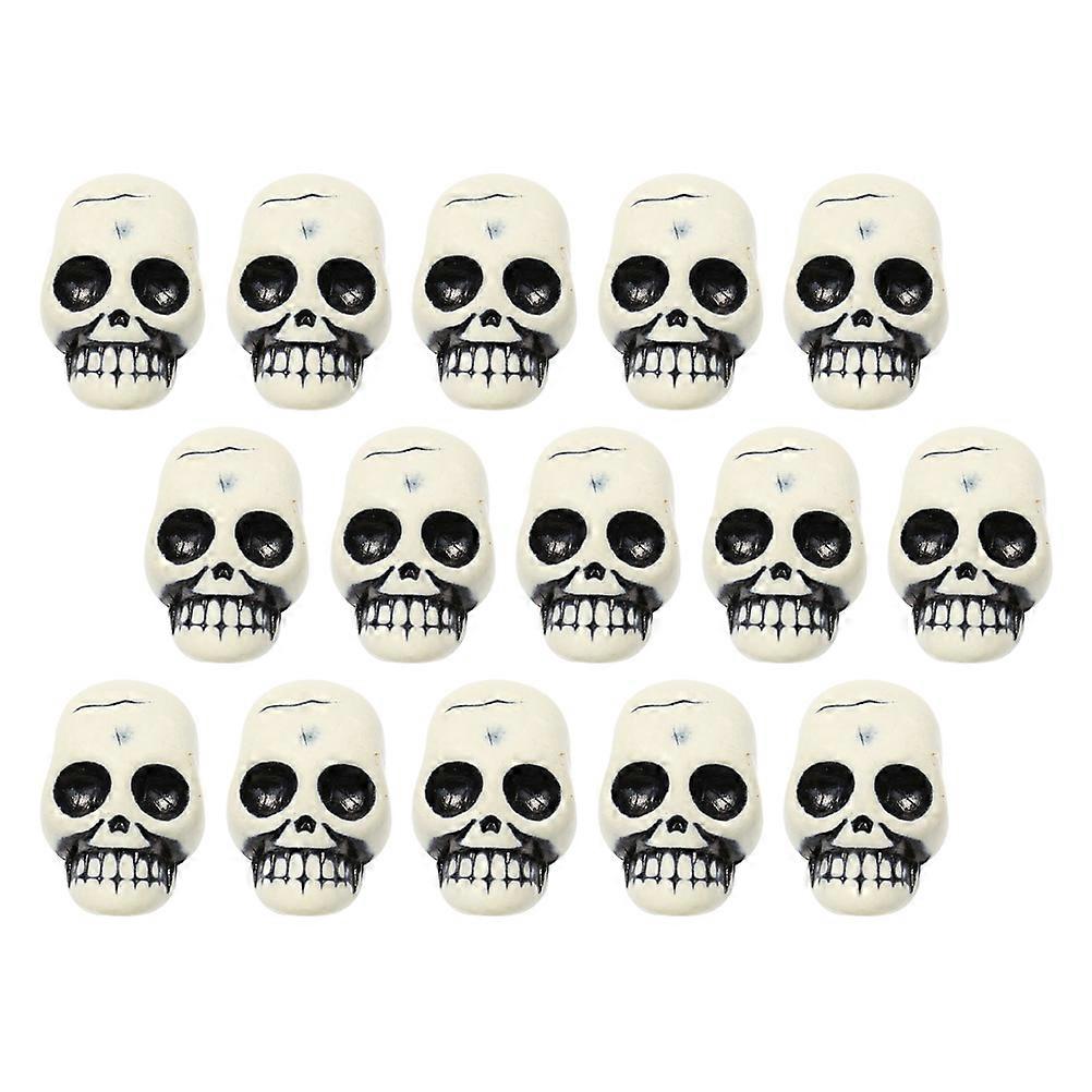 Resin Skull Head Figurine Halloween Decor for Party 100Pcs