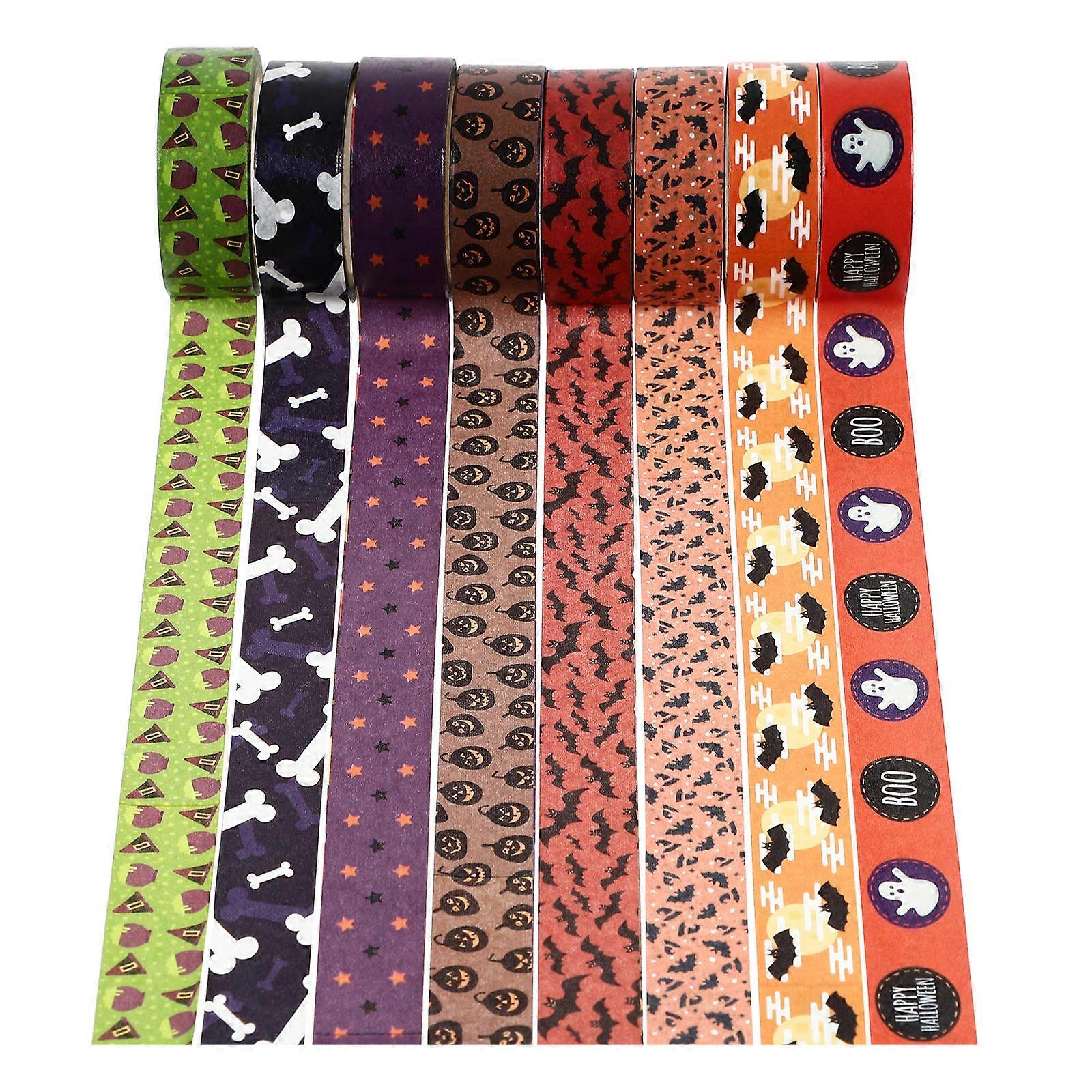 Halloween Washi Tapes Sticky Tapes for Gift Wrapping 56 Rolls Set