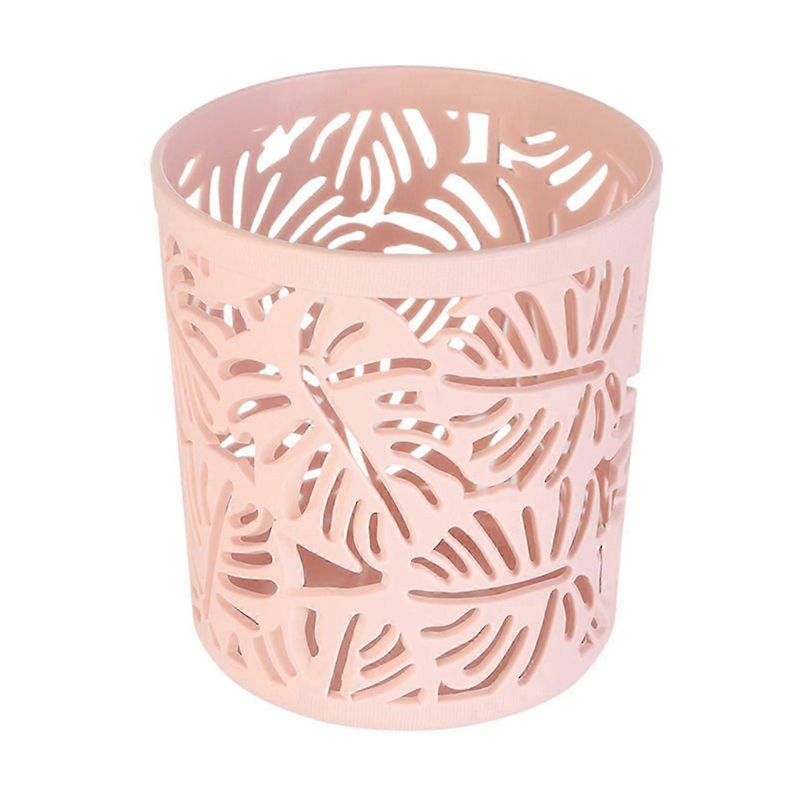 Pencil Holder, Hollow Design Cosmetics Storage Box Desktop Stationery Organizer for Office Home