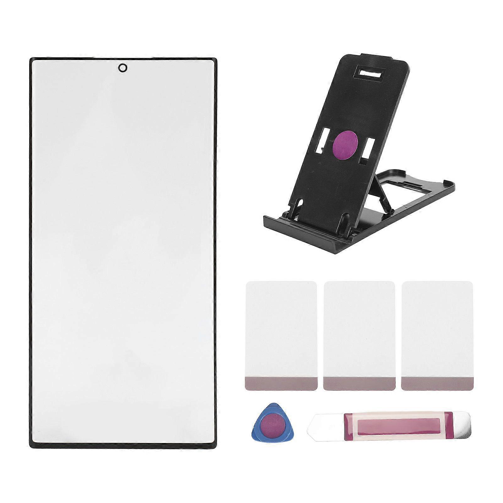 Phone Front Outer Screen Replacement with Tools Phone Accessory Front Outer Glass Screen Replacement for S22 Ultra 5G