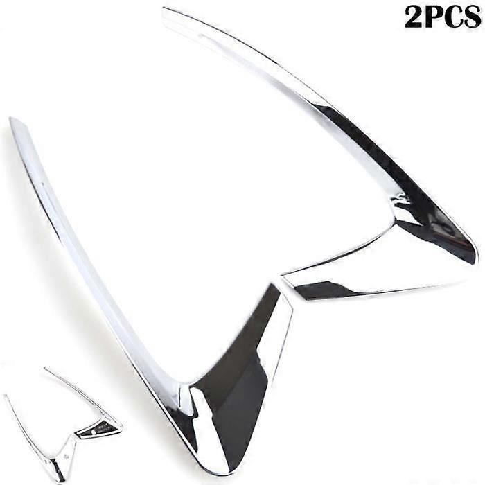 2x For Renault Kadjar 2016-2017 Chrome Rear Fog Light Trim Cover - Fog Light Lamp Shell