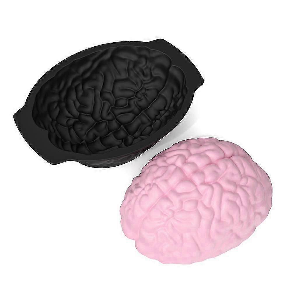 Silicone Brain Mold - Realistic Human Brain Cake Mold, Large Volume with Supportz