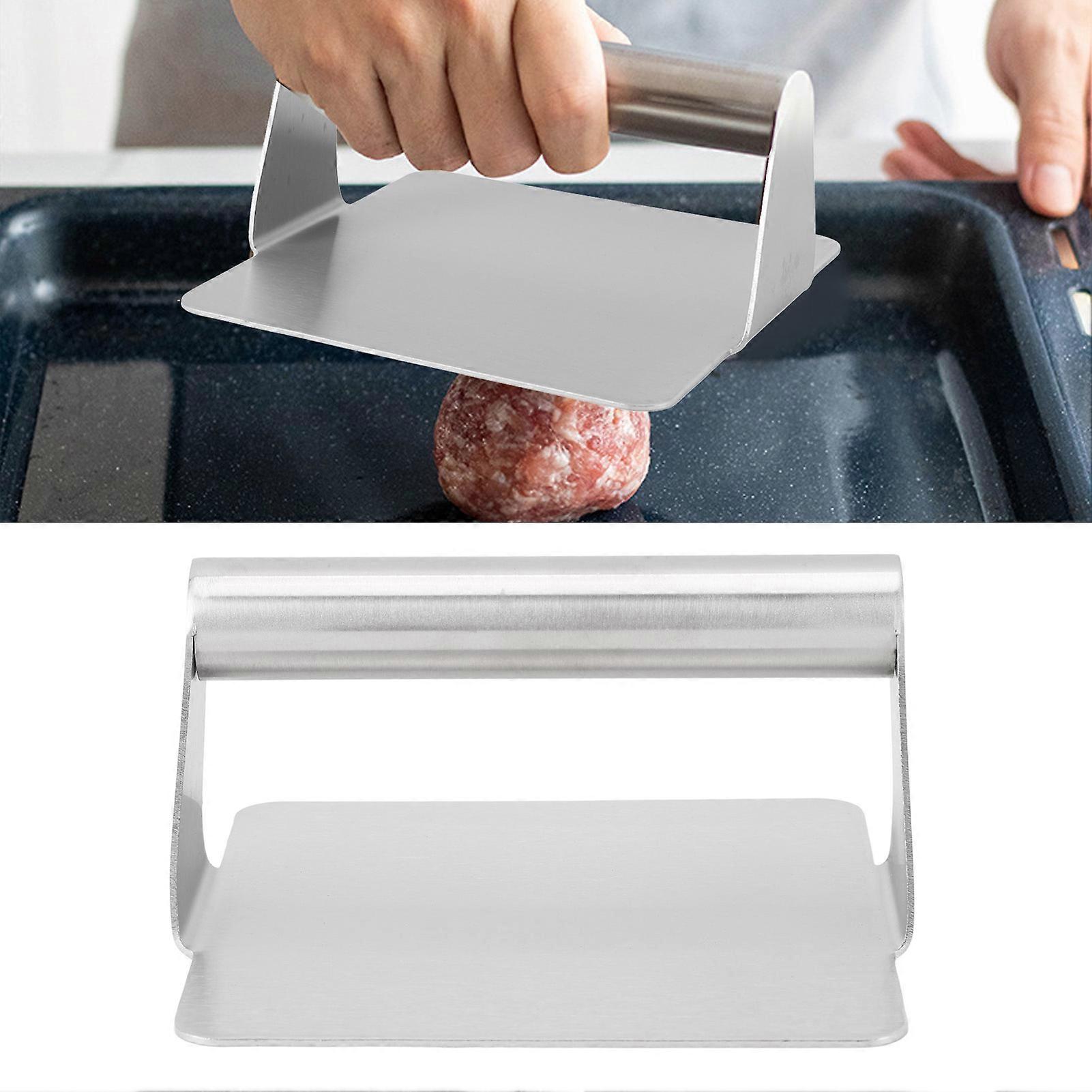 Stainless Steel Manual Hamburger Press Multifunctional Square Burger Mold