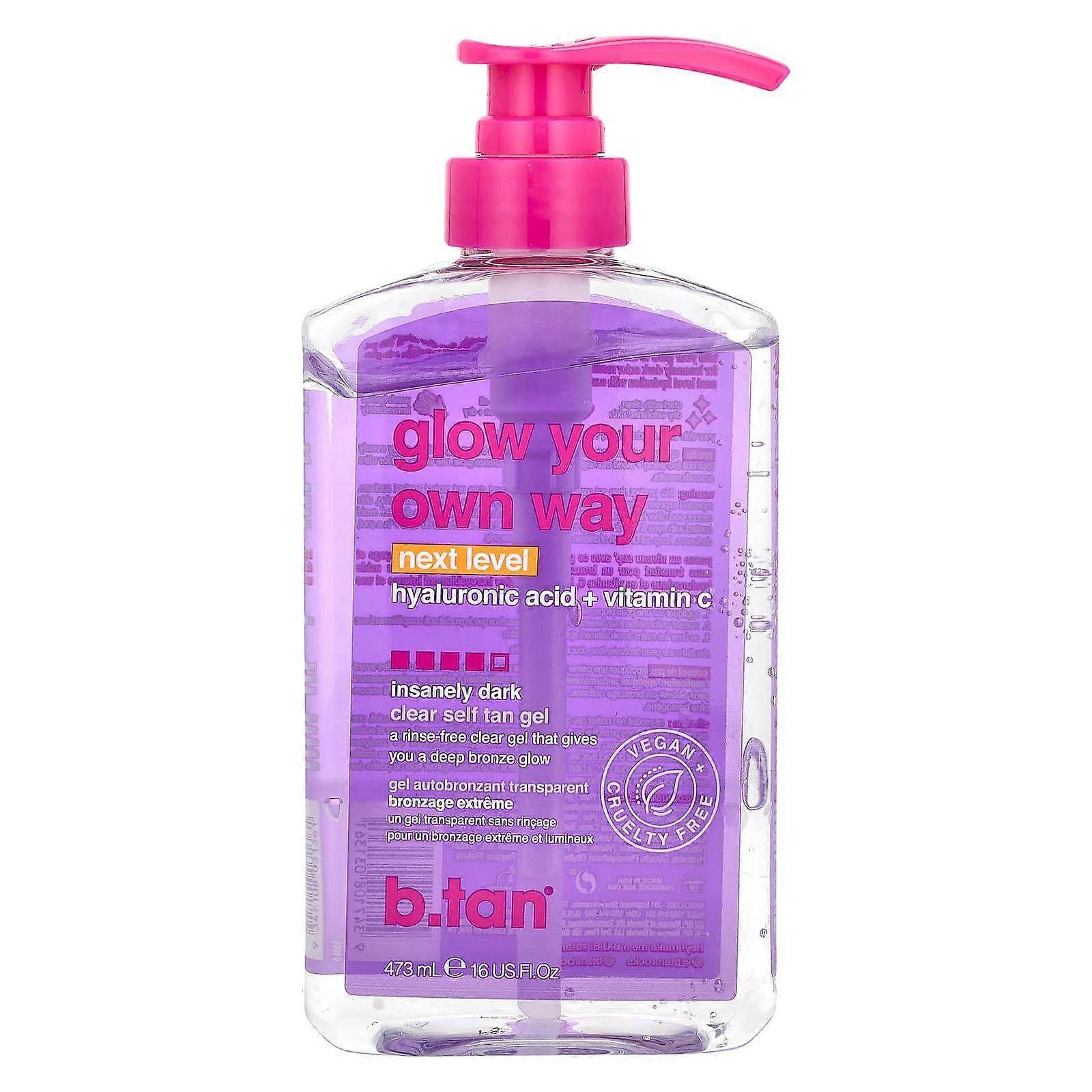 Glow Your Own Way, Clear Self Tan Gel, Insanely Dark, 16 fl oz ( 473 ml)
