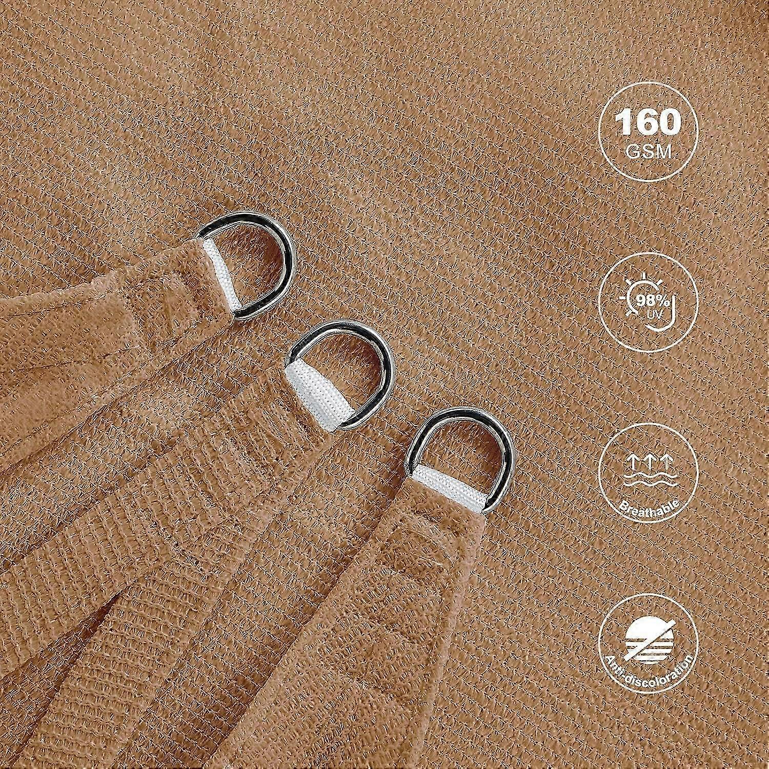 2025 Rectangular Shade Sail 2x3m, Breathable HDPE Shade Cloth (185g/), Rectangle Shade Net 3x2m, Resistant 98% UV Rays Protection for Patio Garden Ter