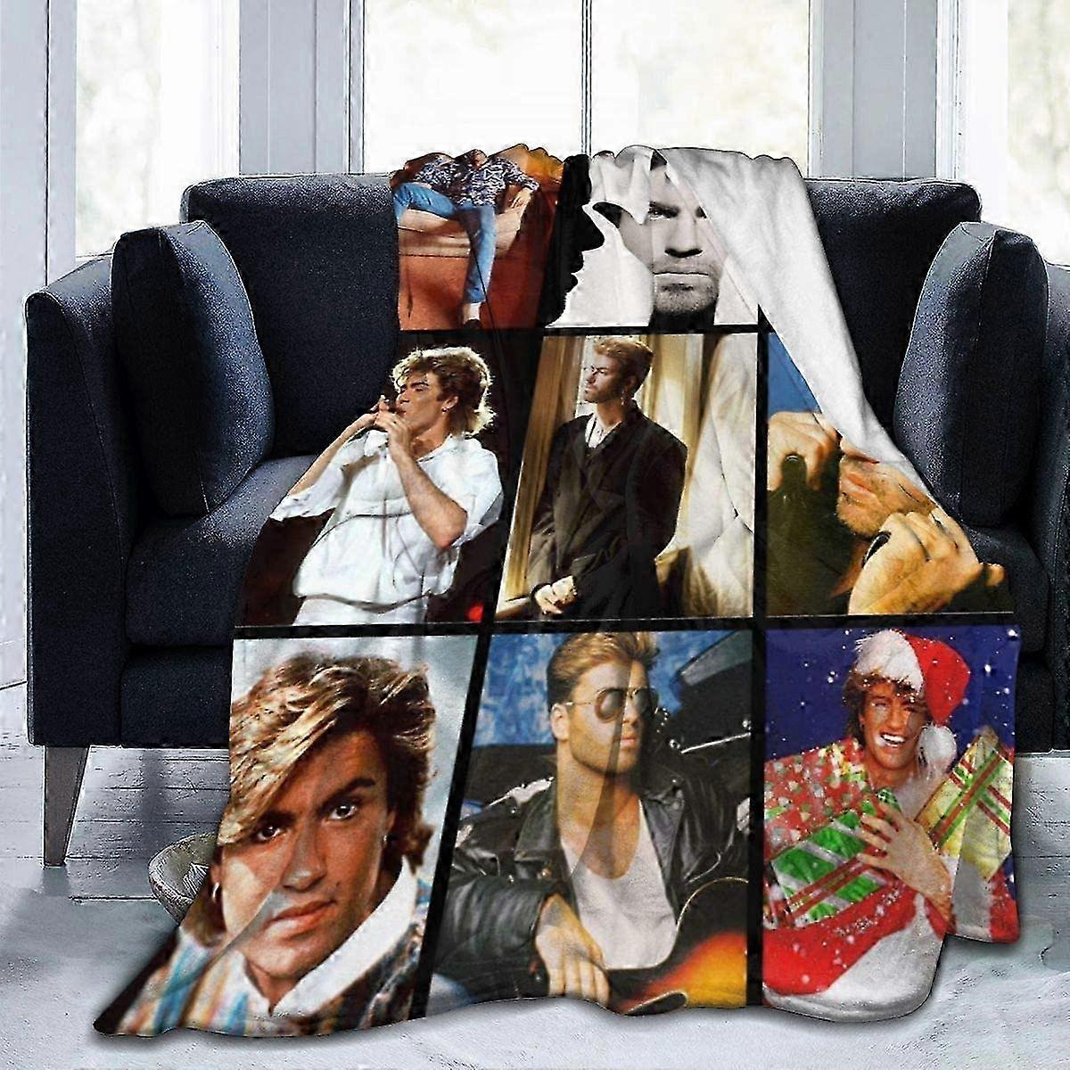George Michael Ultra Soft Micro Fleece Blanket Warm Throw Blanket Digital Printed -T285-SYS21596 25-26