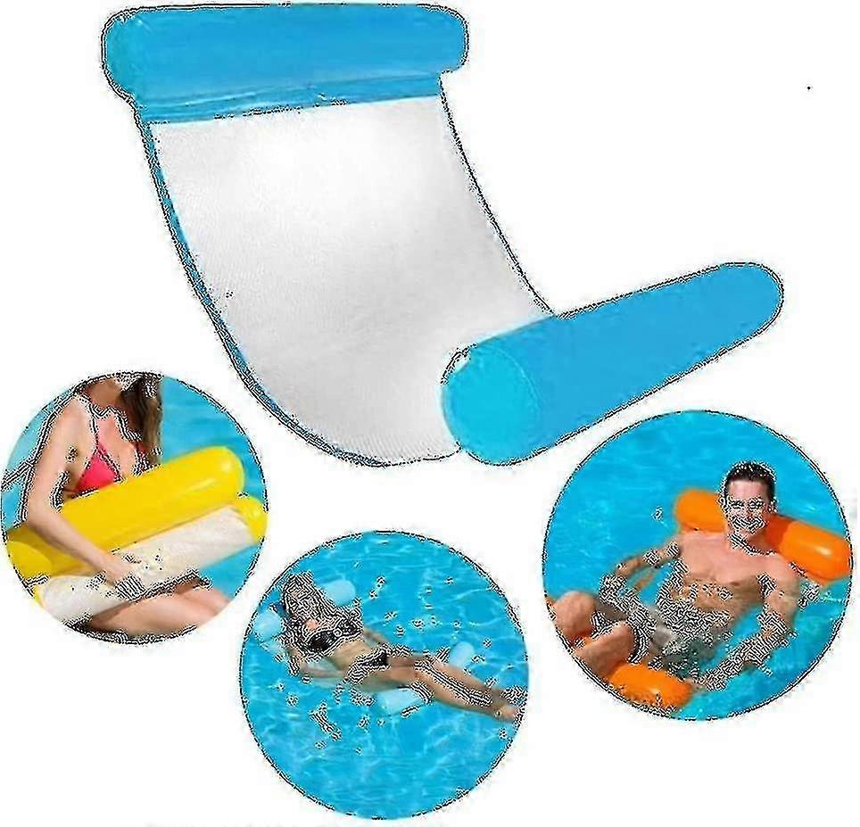 Multi-use Floating Hammock, Inflatable Float 4-in-1 Pool Recliner Float Hammock Water Hammock Multi-use Foldable Floating Portable Hammock U
