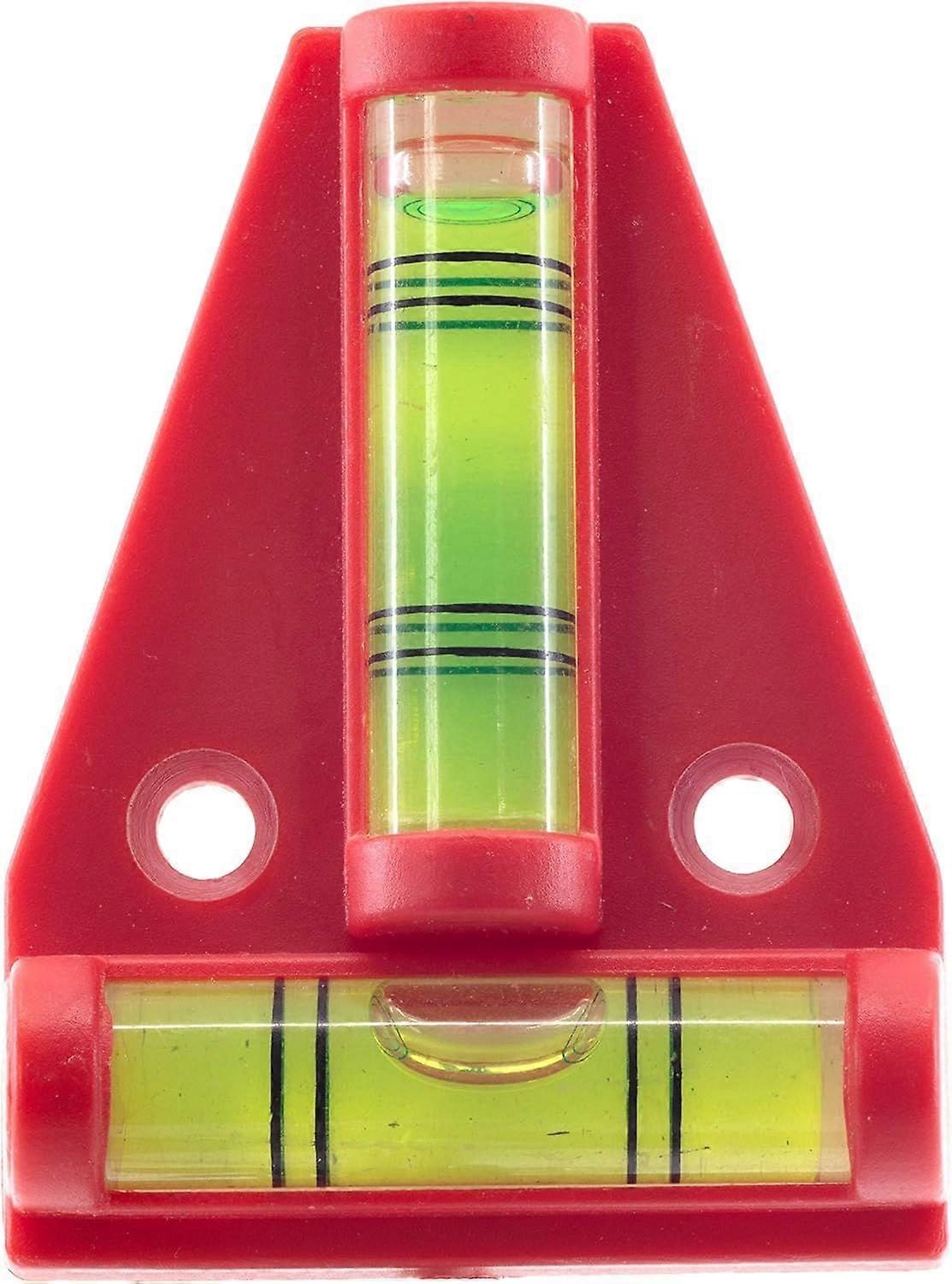 2 pieces of DIY measuring mini spirit level (red)