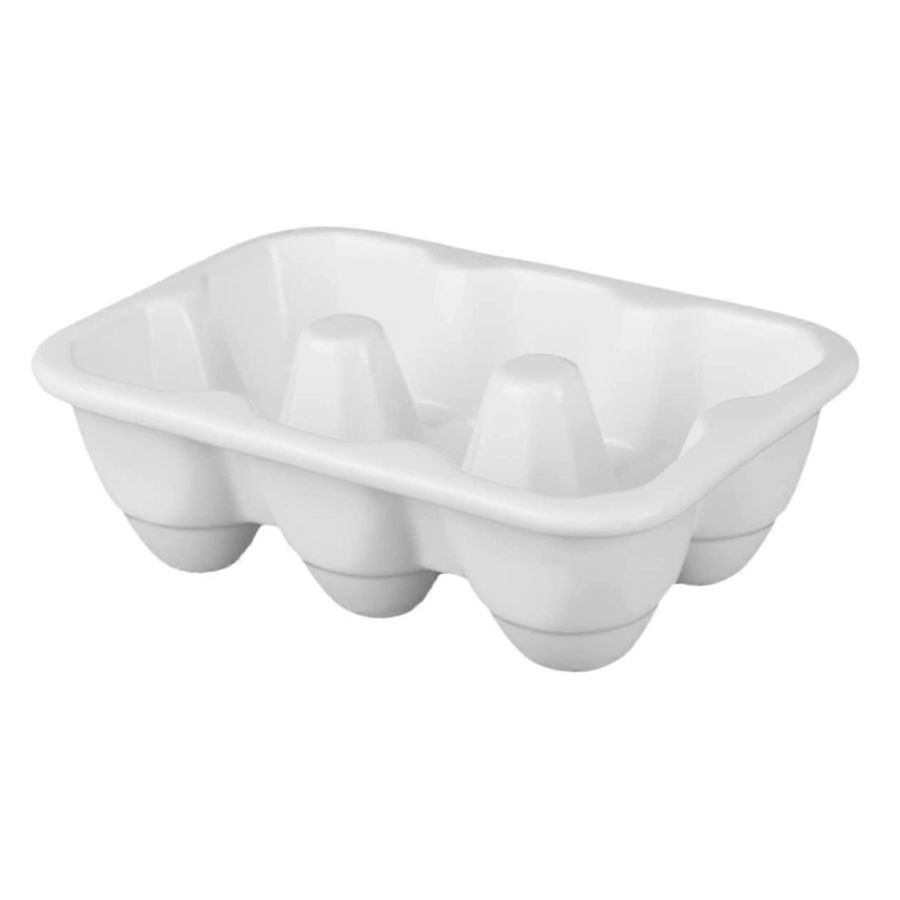 6grids Ceramic Egg Holder For Refrigerator Egg Tray Storage Container Kitchen Organization And Storage