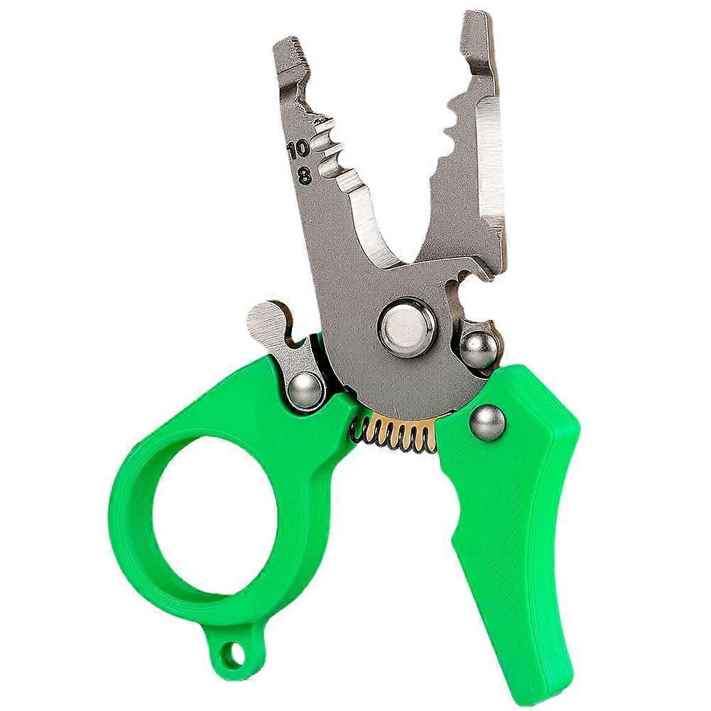Mini Multi-Tool Wire Stripper,Adjustable Wiring Tools and Function Hand Tool for Strip, Split, Trim, and Crimp