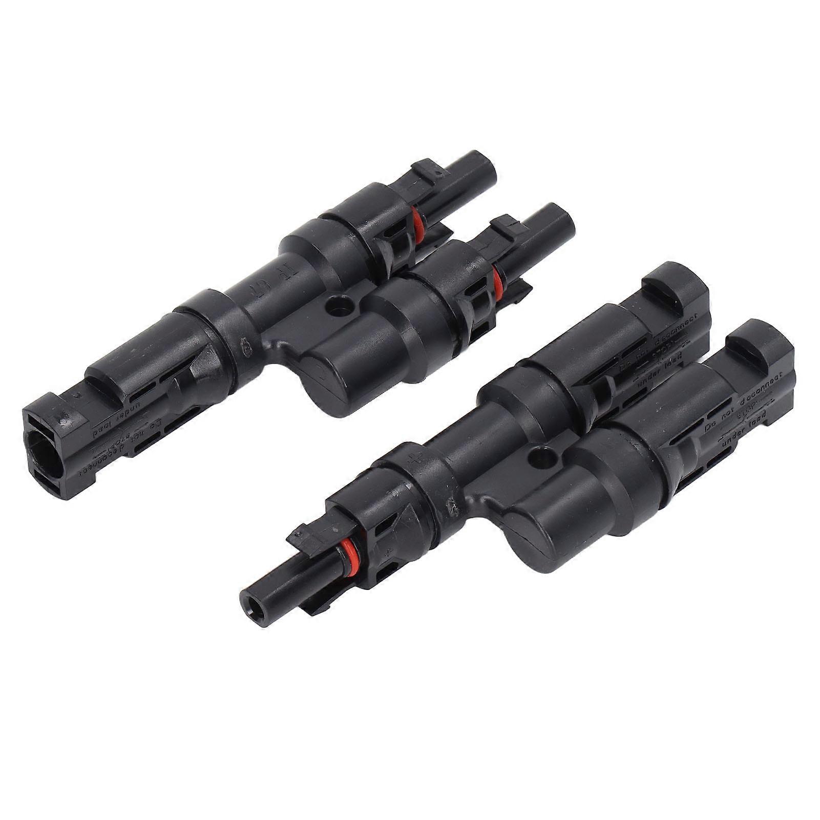1 Pair Solar Branch Connector Panel Parallel Connection Cable Splitter Coupler DIY Mount Tool T3 