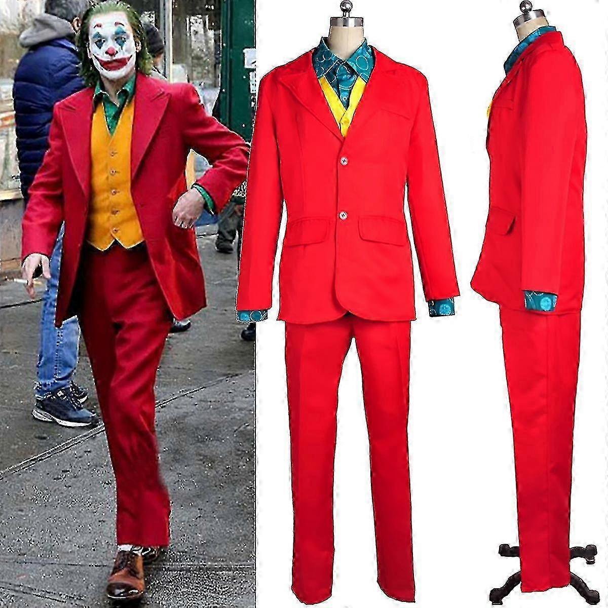 ジョーカー コスプレコスチューム メンズ ホアキン フェニックス ピエロスーツ ハロウィンパーティー ファンシードレス