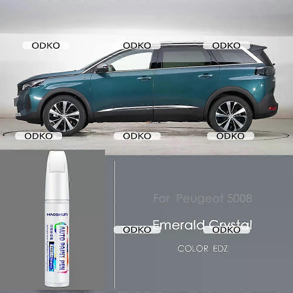 2pcs For Peugeot 5008 touch up pen pearl white blue rock gray carbon crystal black scratch repair varnish special car paint