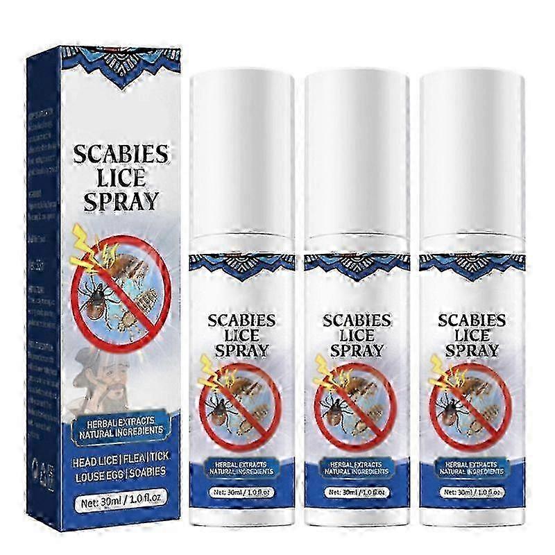 Pubic Lice Antibacterial Spray - Lice Egg Removal with Scalp Anti-itch Effect for Rapid Relief